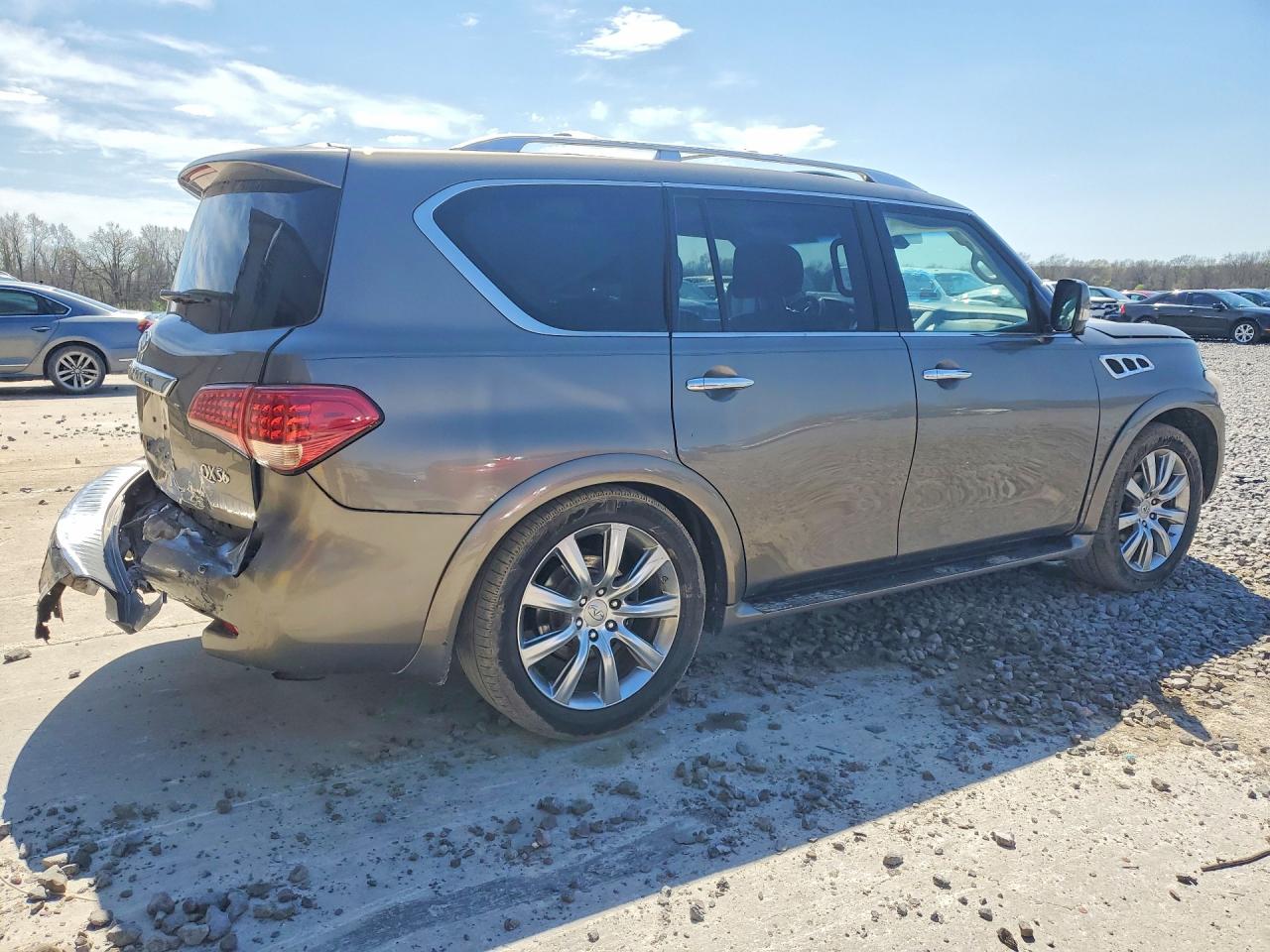 2013 Infiniti Qx56 Base Silver vin: JN8AZ2NEXD9042496