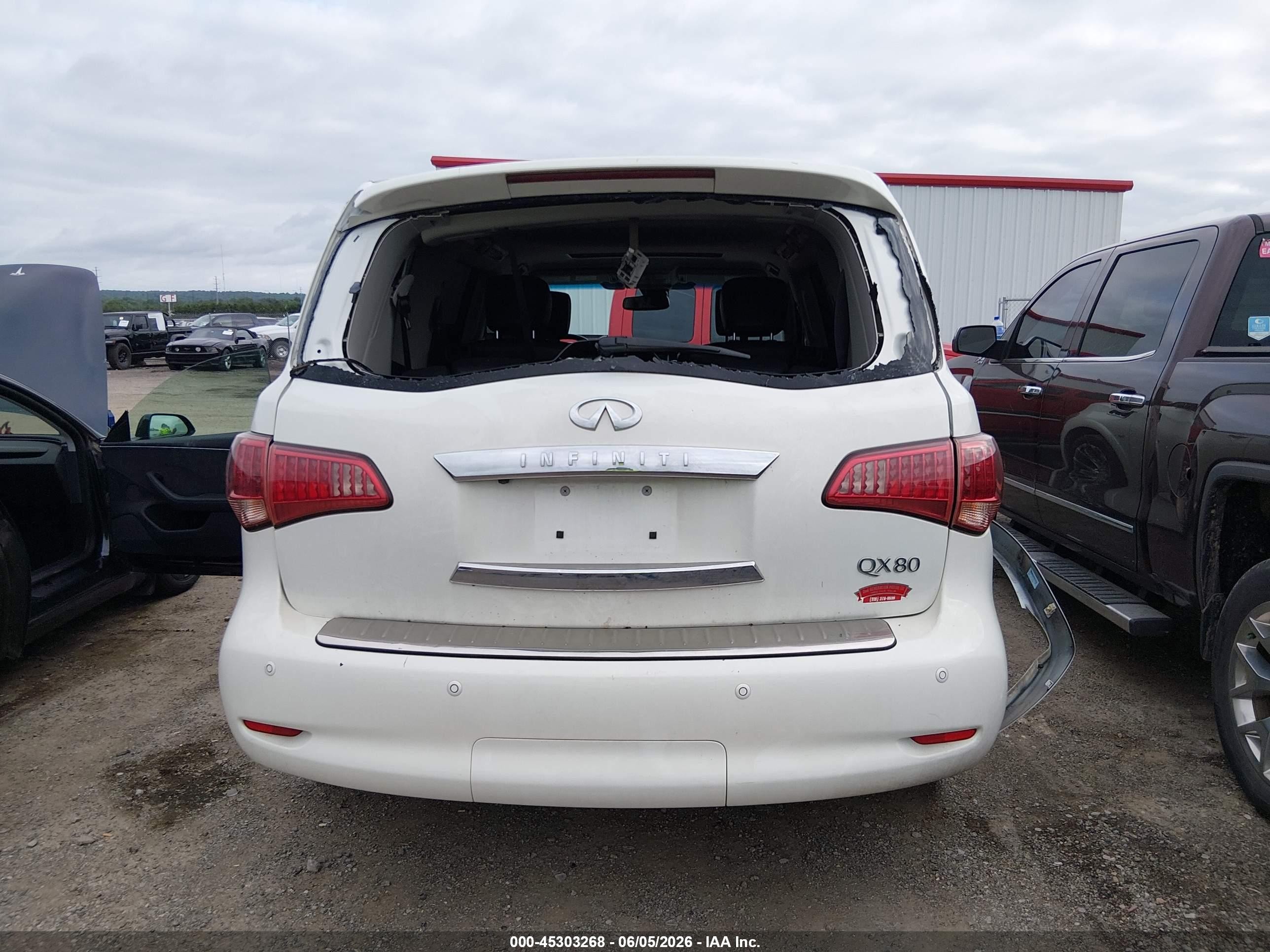 2014 Infiniti Qx80   White vin: JN8AZ2NEXE9063656