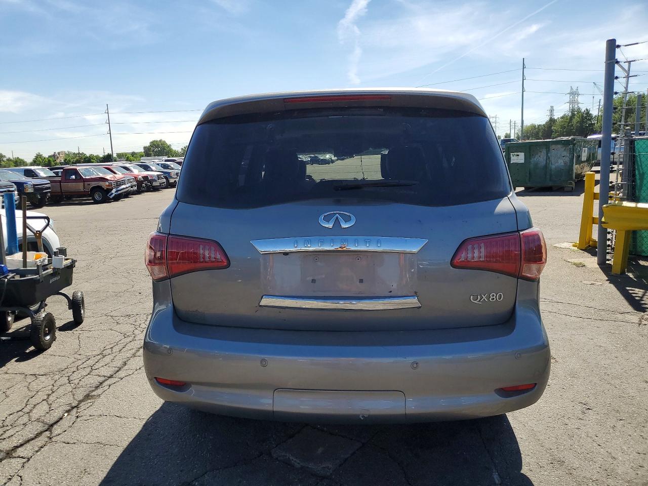 2014 Infiniti Qx80 Base Gray vin: JN8AZ2NEXE9063673