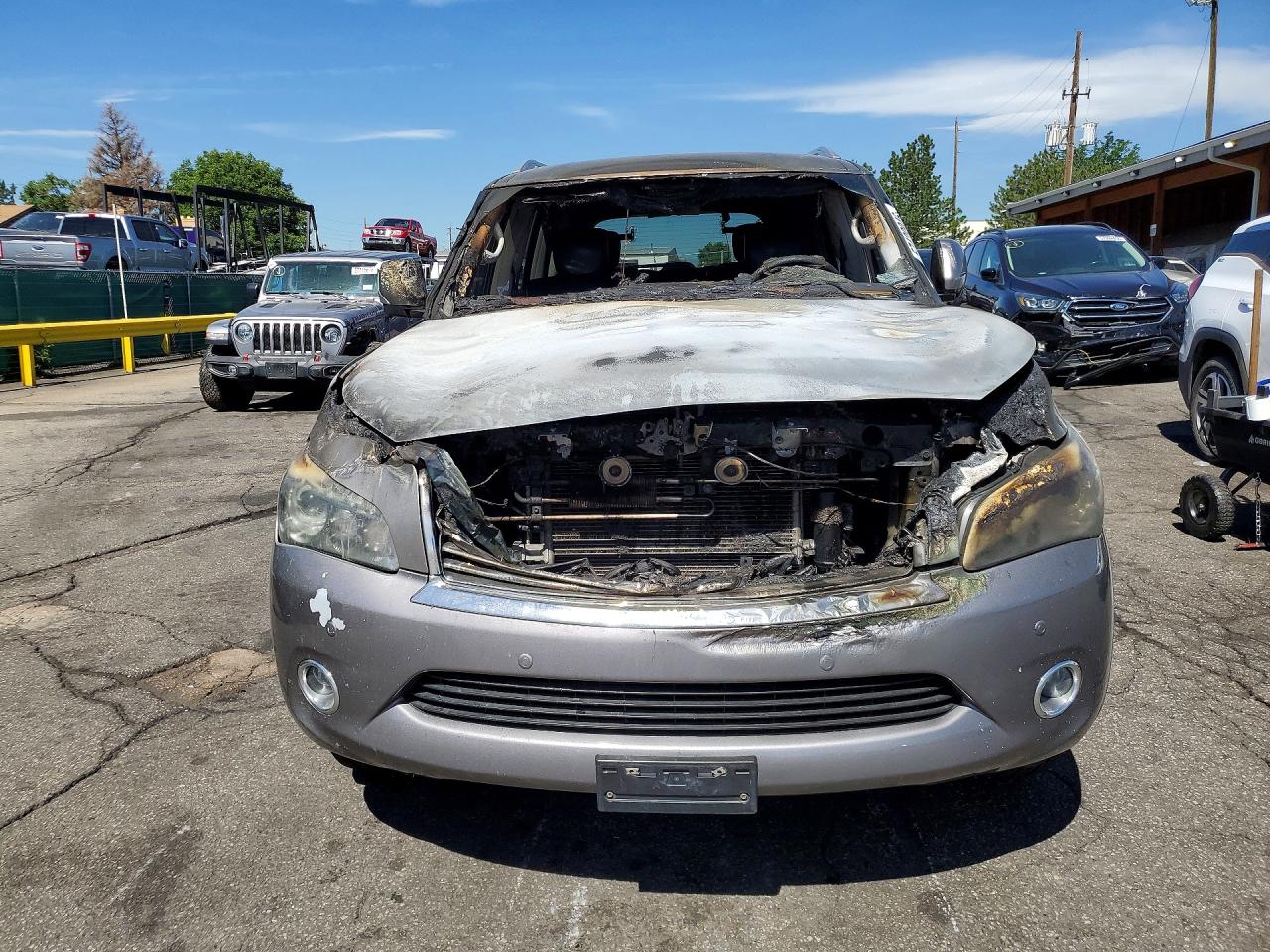 2014 Infiniti Qx80 Base Gray vin: JN8AZ2NEXE9063673