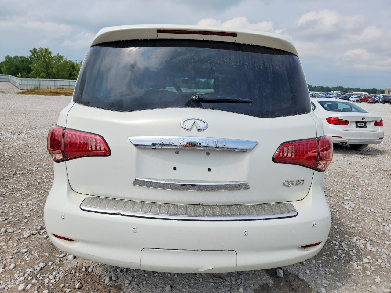 2014 Infiniti Qx80 Base White vin: JN8AZ2NEXE9066573