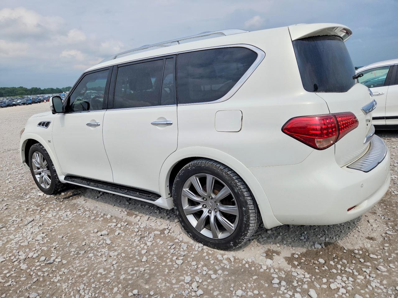 2014 Infiniti Qx80 Base White vin: JN8AZ2NEXE9066573