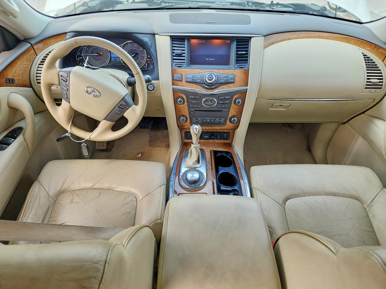 2014 Infiniti Qx80 Base White vin: JN8AZ2NEXE9066573