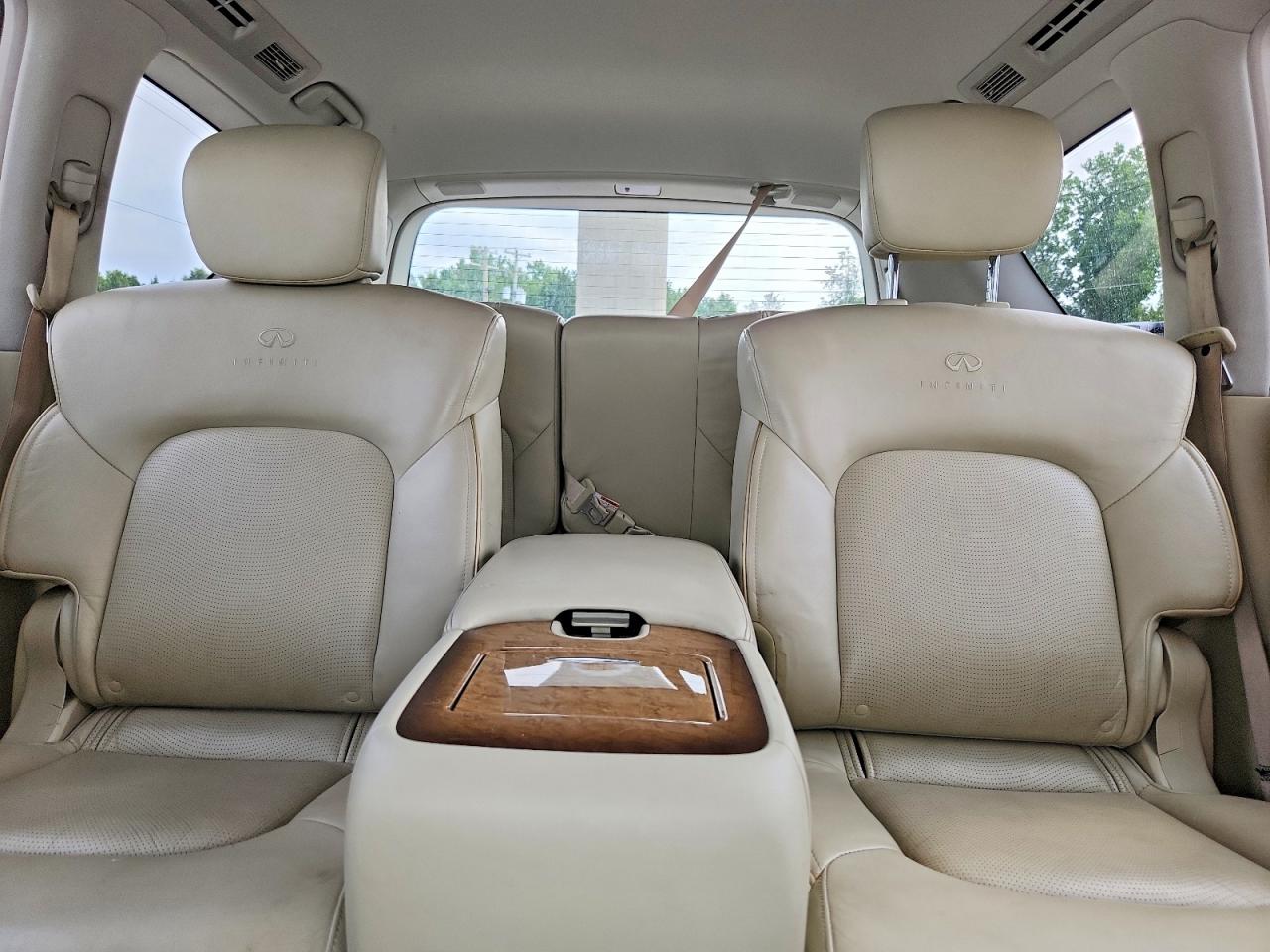 2014 Infiniti Qx80 Base White vin: JN8AZ2NEXE9066573