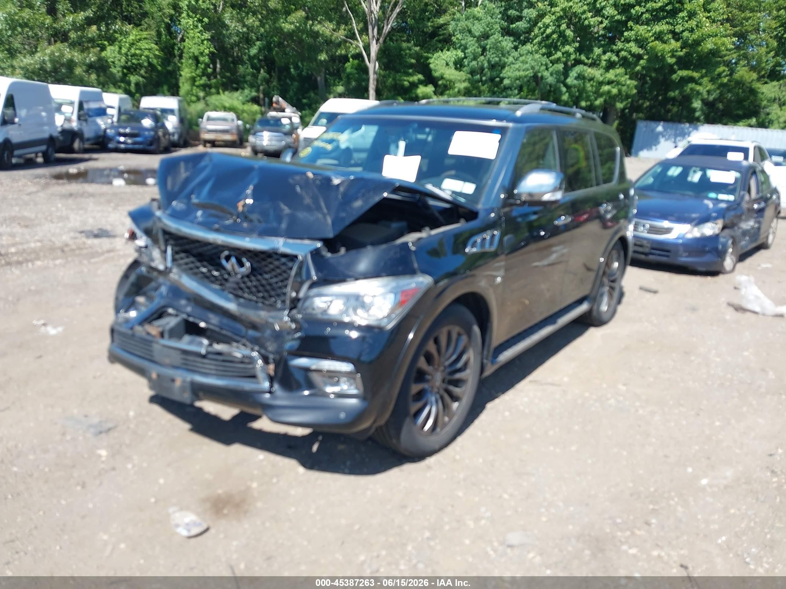 2015 Infiniti Qx80 Limited Black vin: JN8AZ2NEXF9085951