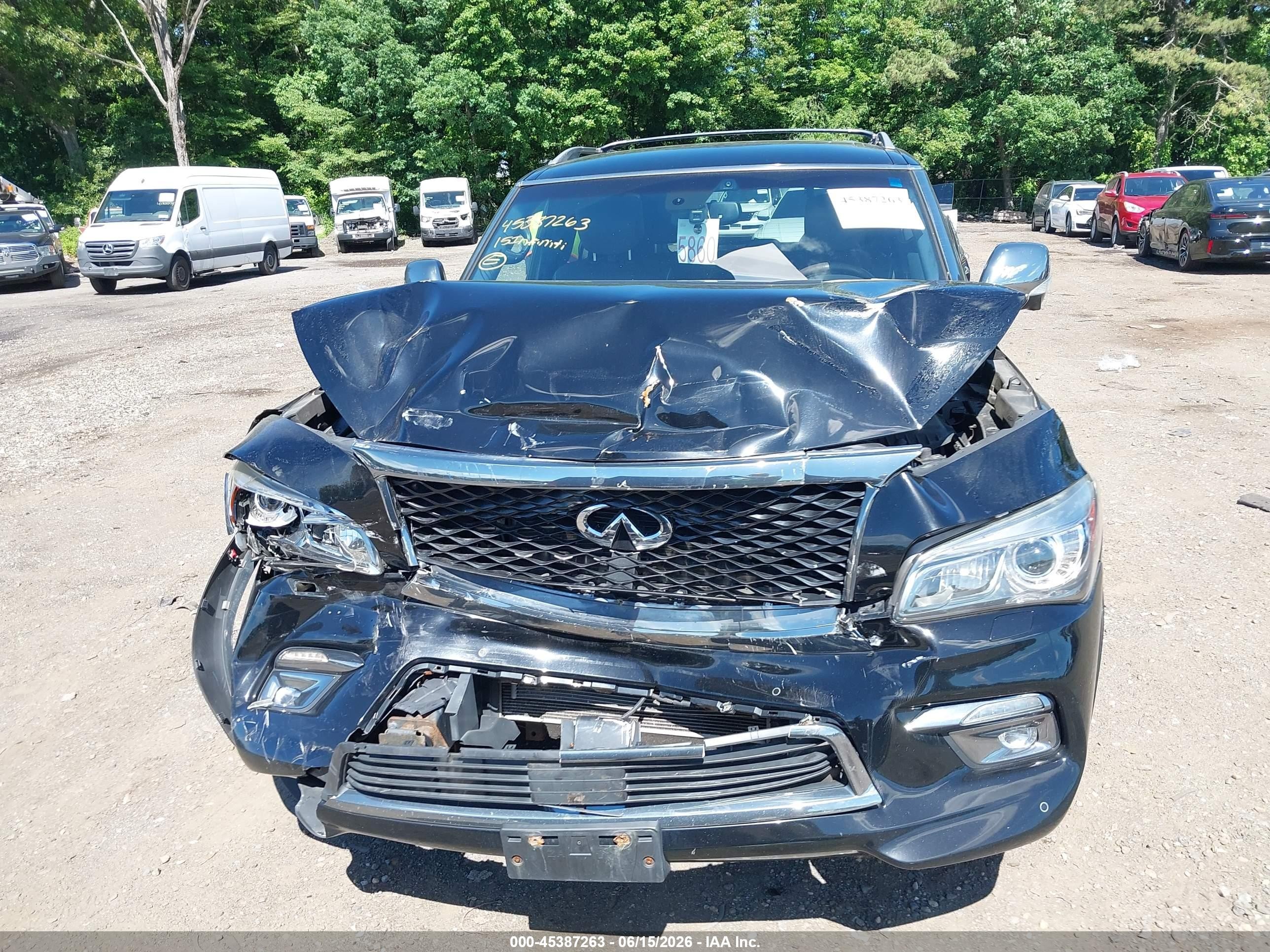 2015 Infiniti Qx80 Limited Black vin: JN8AZ2NEXF9085951
