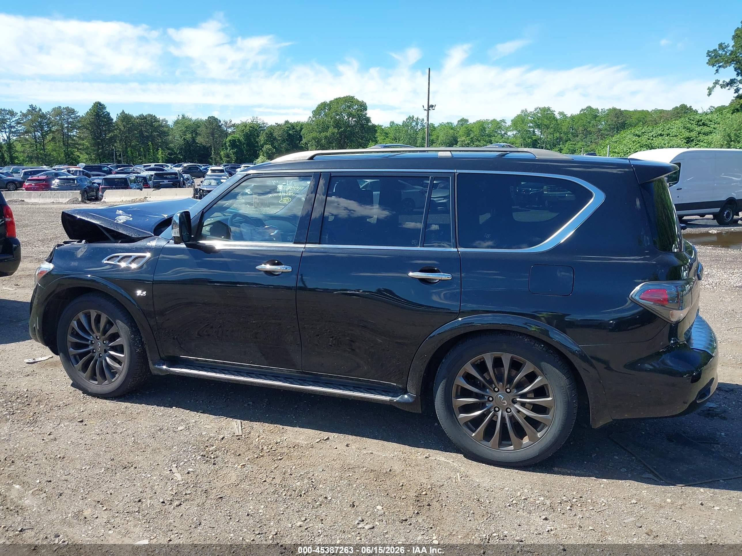 2015 Infiniti Qx80 Limited Black vin: JN8AZ2NEXF9085951