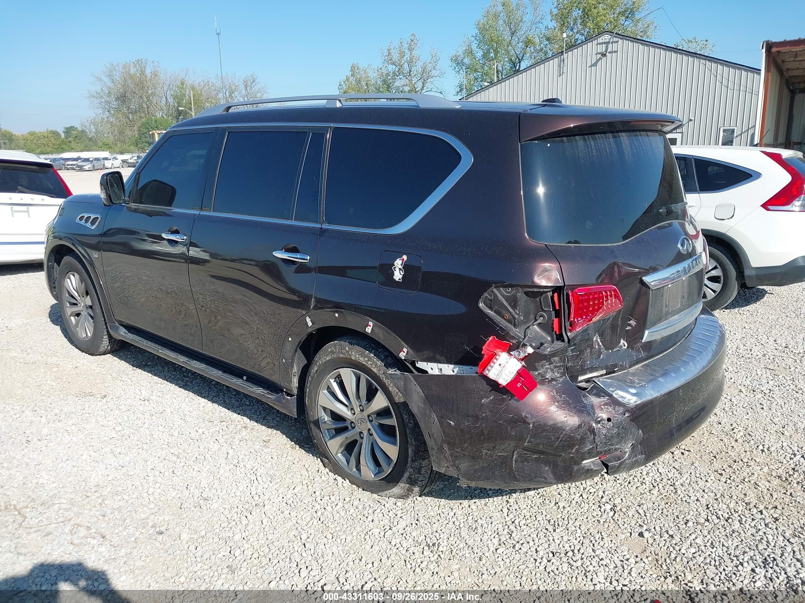 2017 Infiniti Qx80   Burgundy vin: JN8AZ2NEXH9154236