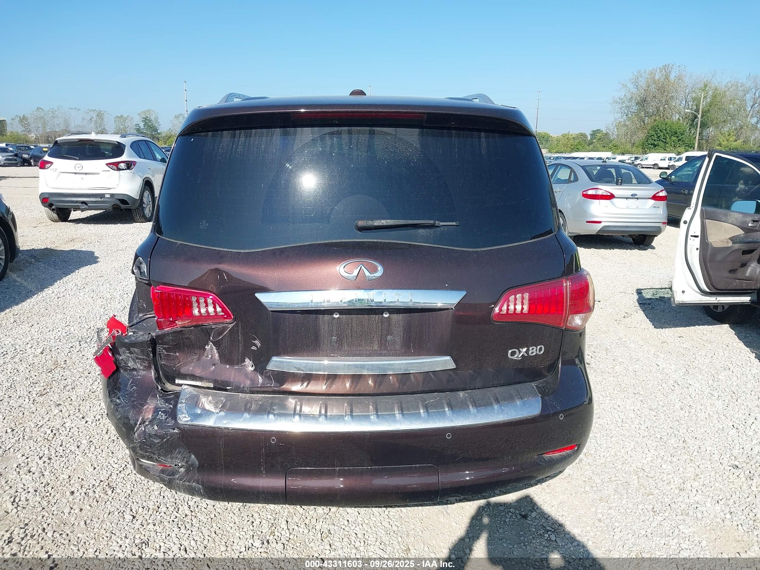 2017 Infiniti Qx80   Burgundy vin: JN8AZ2NEXH9154236