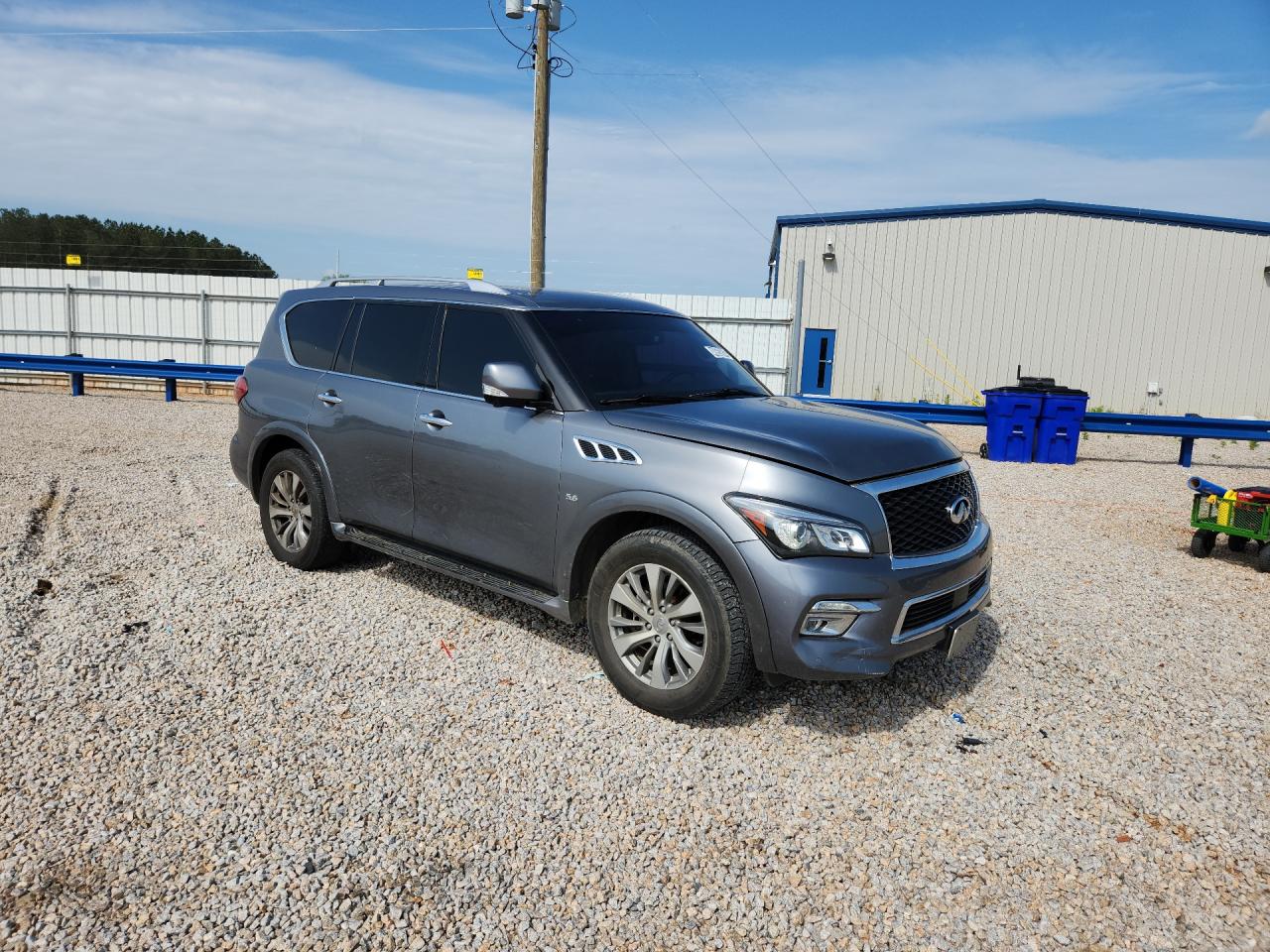 2017 Infiniti Qx80 Base Gray vin: JN8AZ2NEXH9154592