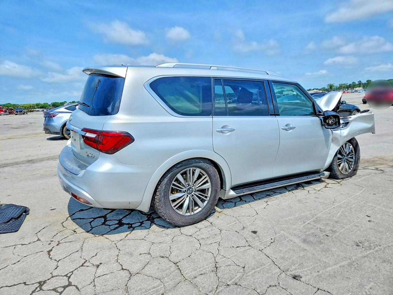 2020 Infiniti Qx80 Luxe Silver vin: JN8AZ2NEXL9253289