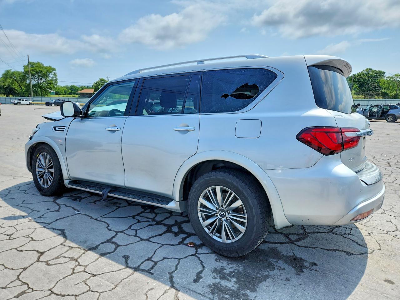 2020 Infiniti Qx80 Luxe Silver vin: JN8AZ2NEXL9253289
