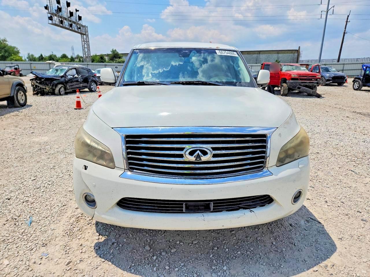 2012 Infiniti Qx56 Base White vin: JN8AZ2NF0C9516141