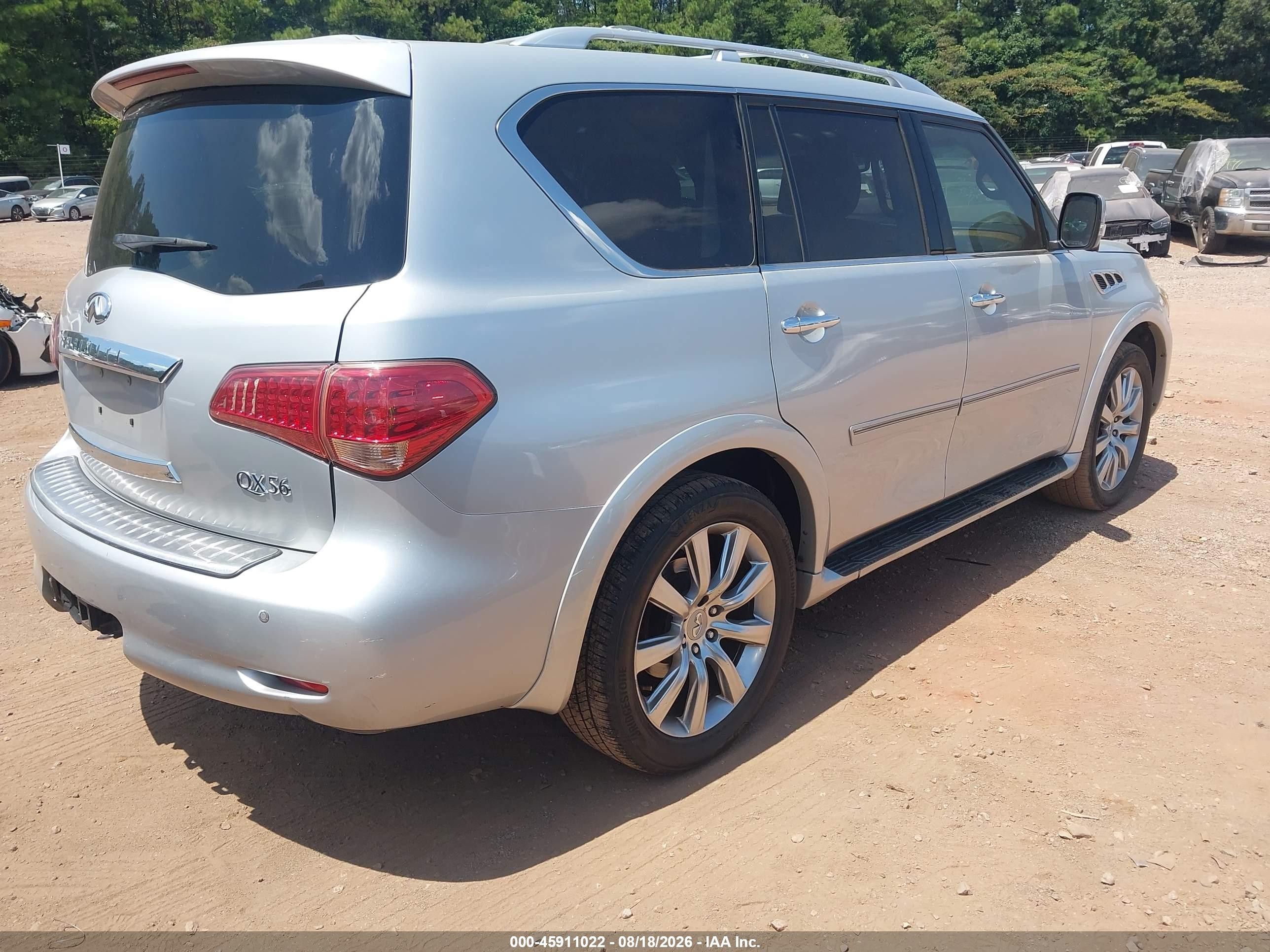2012 Infiniti Qx56   Silver vin: JN8AZ2NF0C9516897