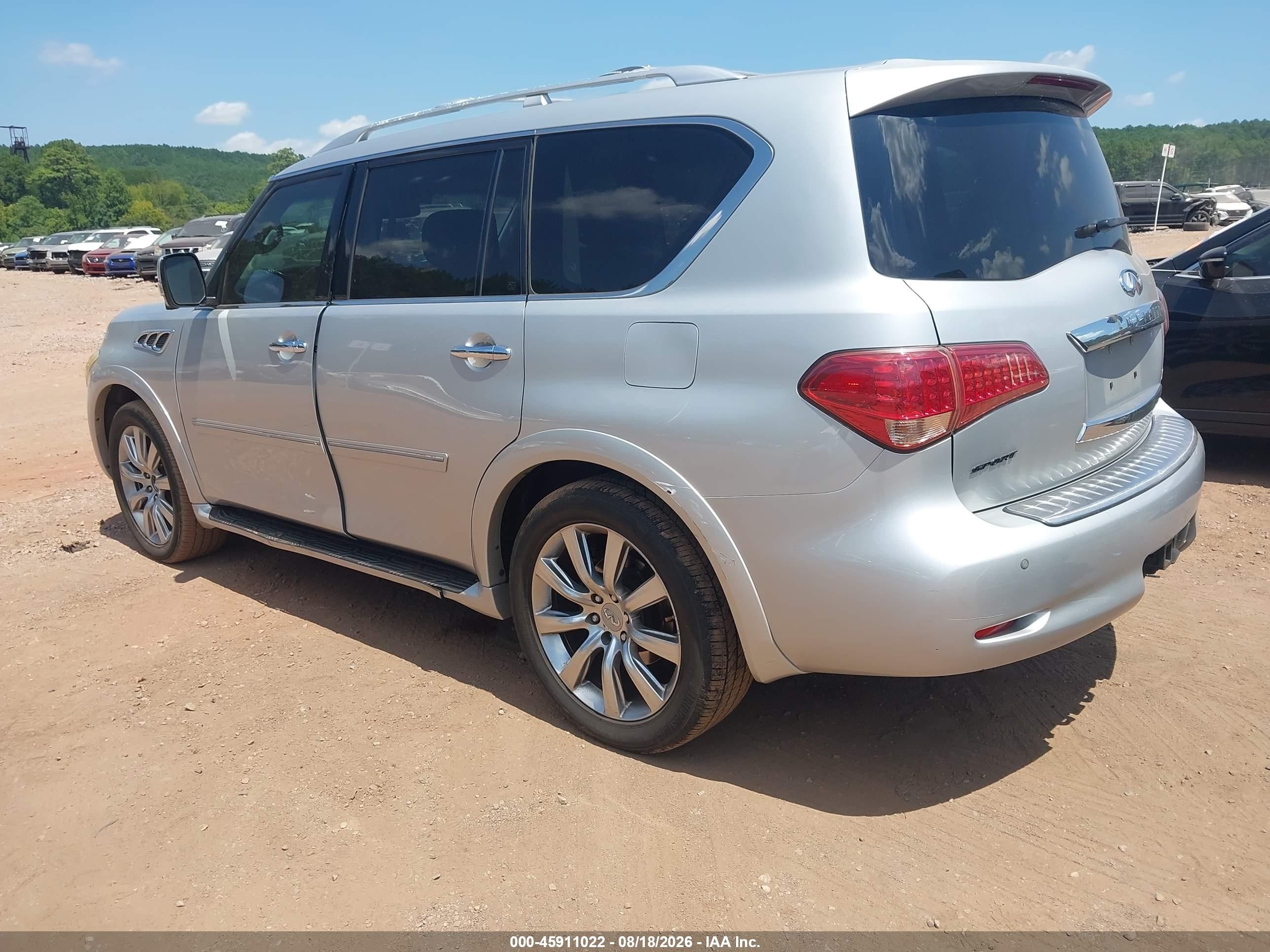 2012 Infiniti Qx56   Silver vin: JN8AZ2NF0C9516897