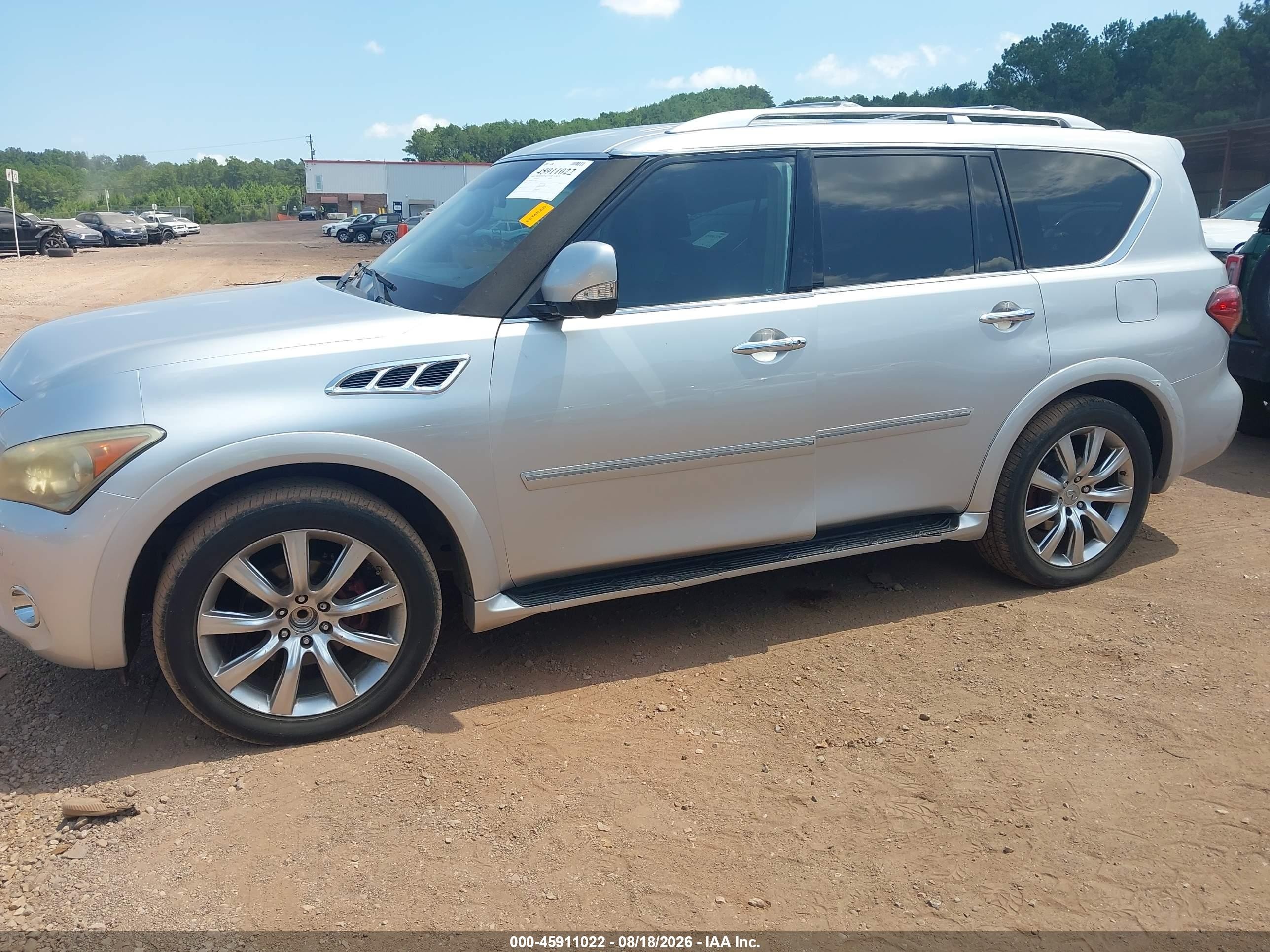 2012 Infiniti Qx56   Silver vin: JN8AZ2NF0C9516897