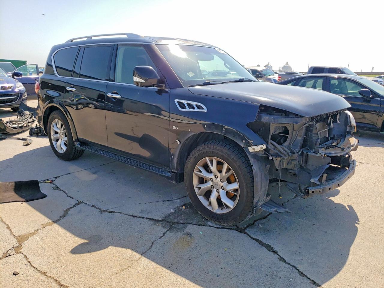 2014 Infiniti Qx80 Base Black vin: JN8AZ2NF0E9552902