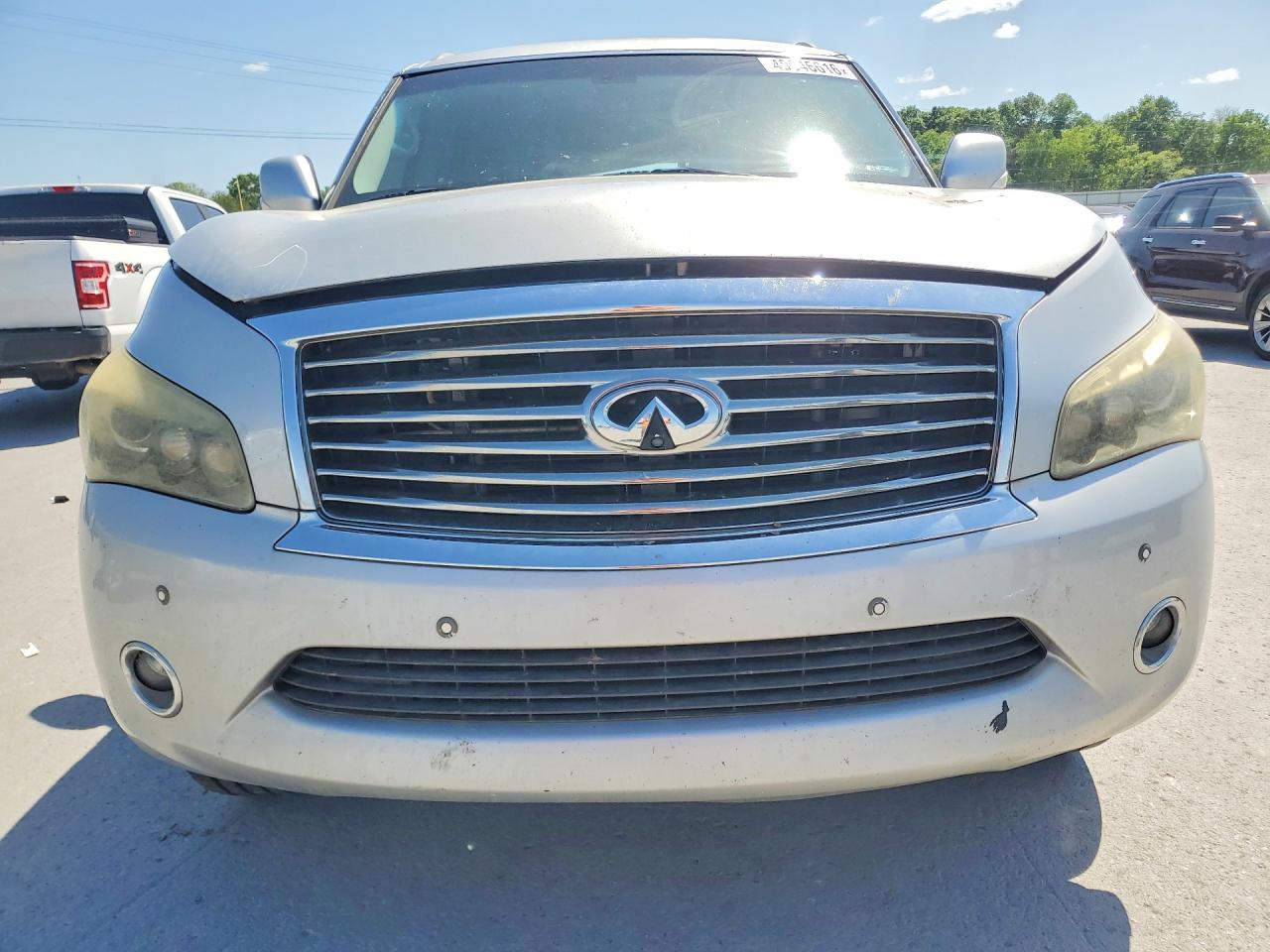 2014 Infiniti Qx80 Base Silver vin: JN8AZ2NF0E9556027