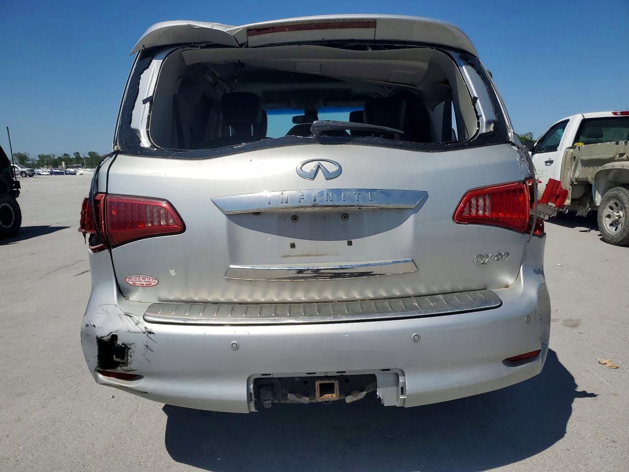 2014 Infiniti Qx80 Base Silver vin: JN8AZ2NF0E9556027