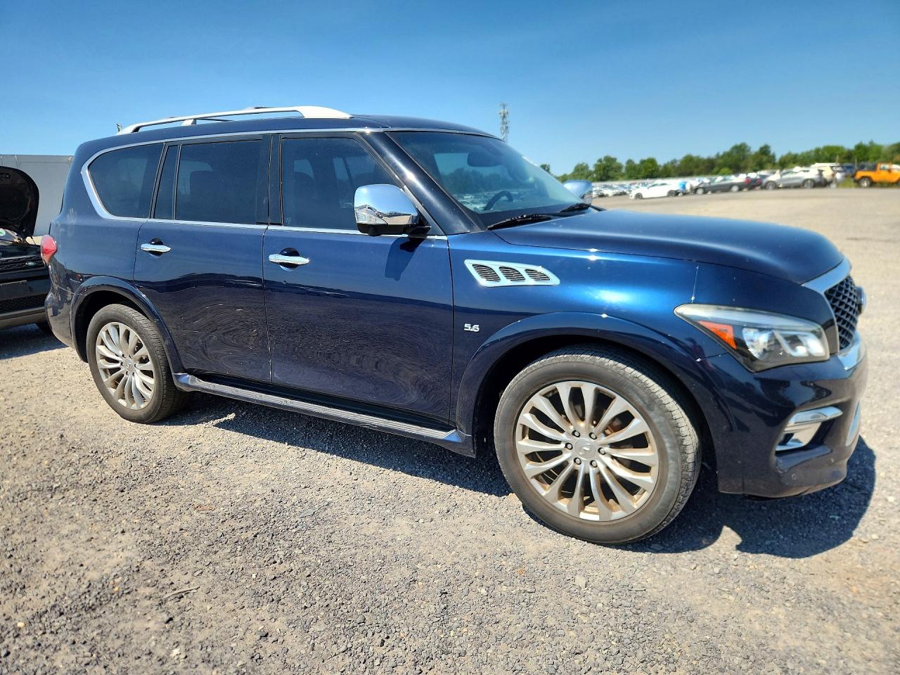 2015 Infiniti Qx80 Base Blue vin: JN8AZ2NF0F9571872