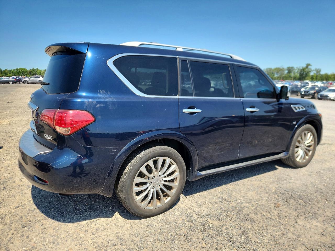 2015 Infiniti Qx80 Base Blue vin: JN8AZ2NF0F9571872