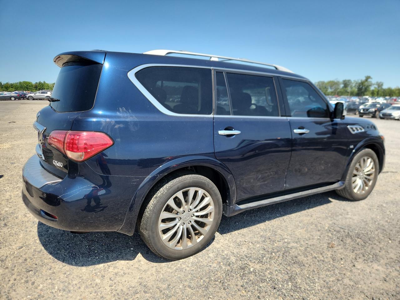 2015 Infiniti Qx80 Base Blue vin: JN8AZ2NF0F9571872 Damage: Right Qtr Panel, Multiple Scratches Heavy, 4