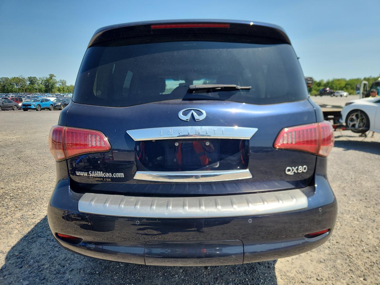 2015 Infiniti Qx80 Base Blue vin: JN8AZ2NF0F9571872 Damage: Lift Gate, Multiple Scratches Heavy, 3