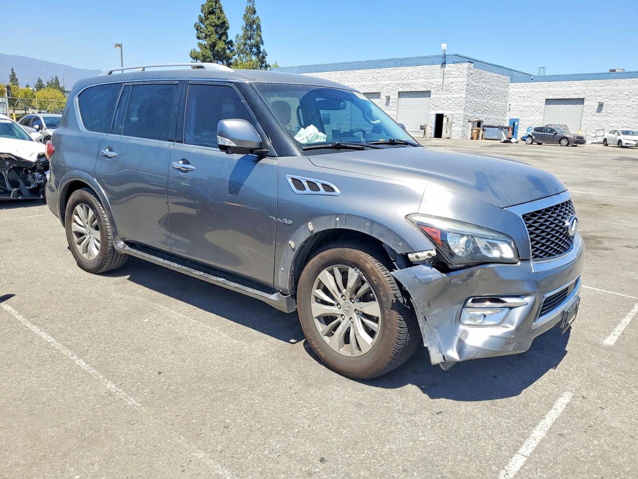 2016 Infiniti Qx80 Base Серый vin: JN8AZ2NF0G9610316