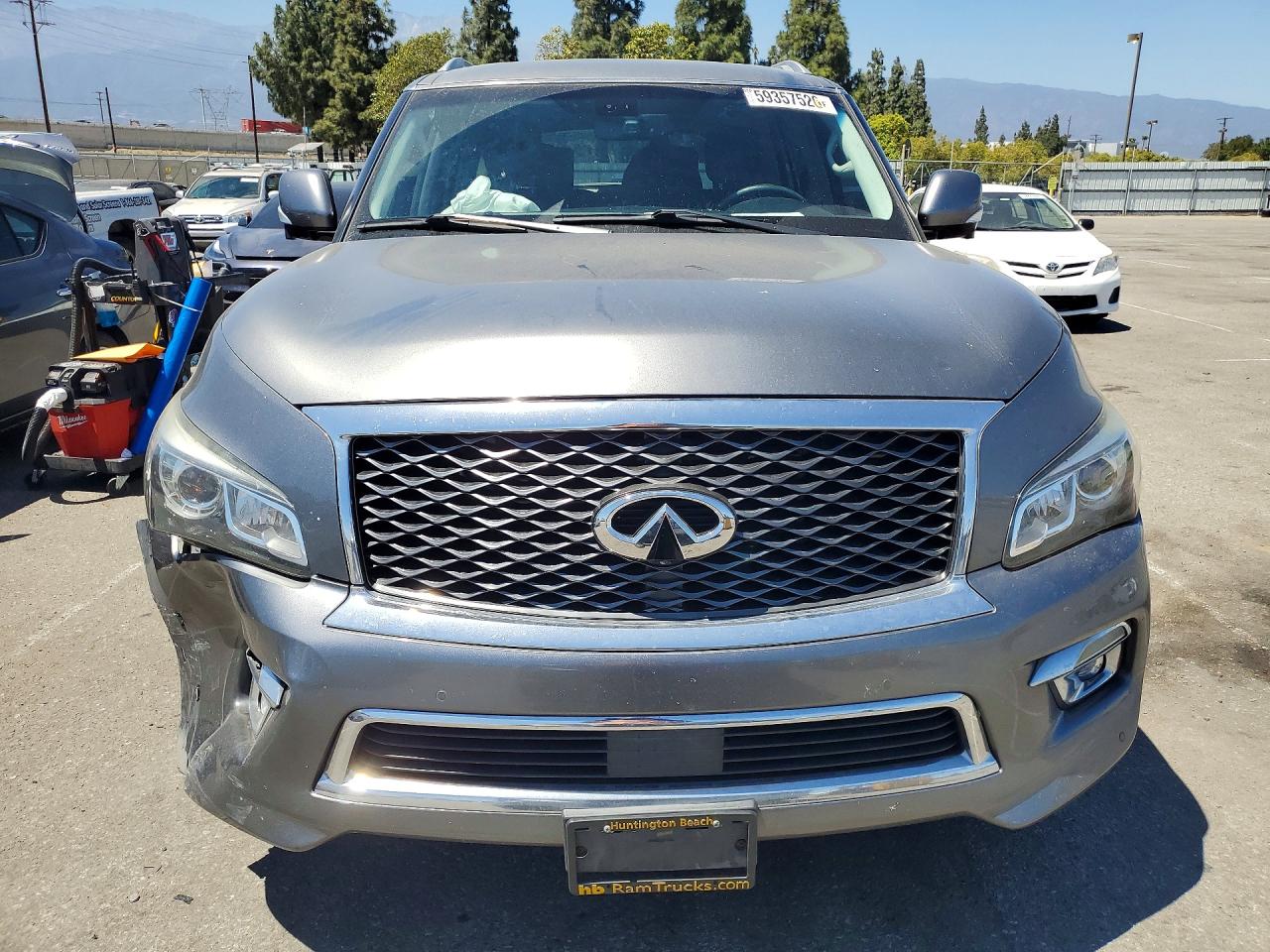 2016 Infiniti Qx80 Base Серый vin: JN8AZ2NF0G9610316
