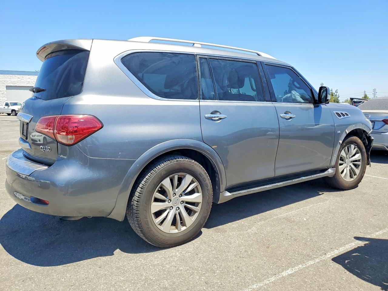 2016 Infiniti Qx80 Base Серый vin: JN8AZ2NF0G9610316
