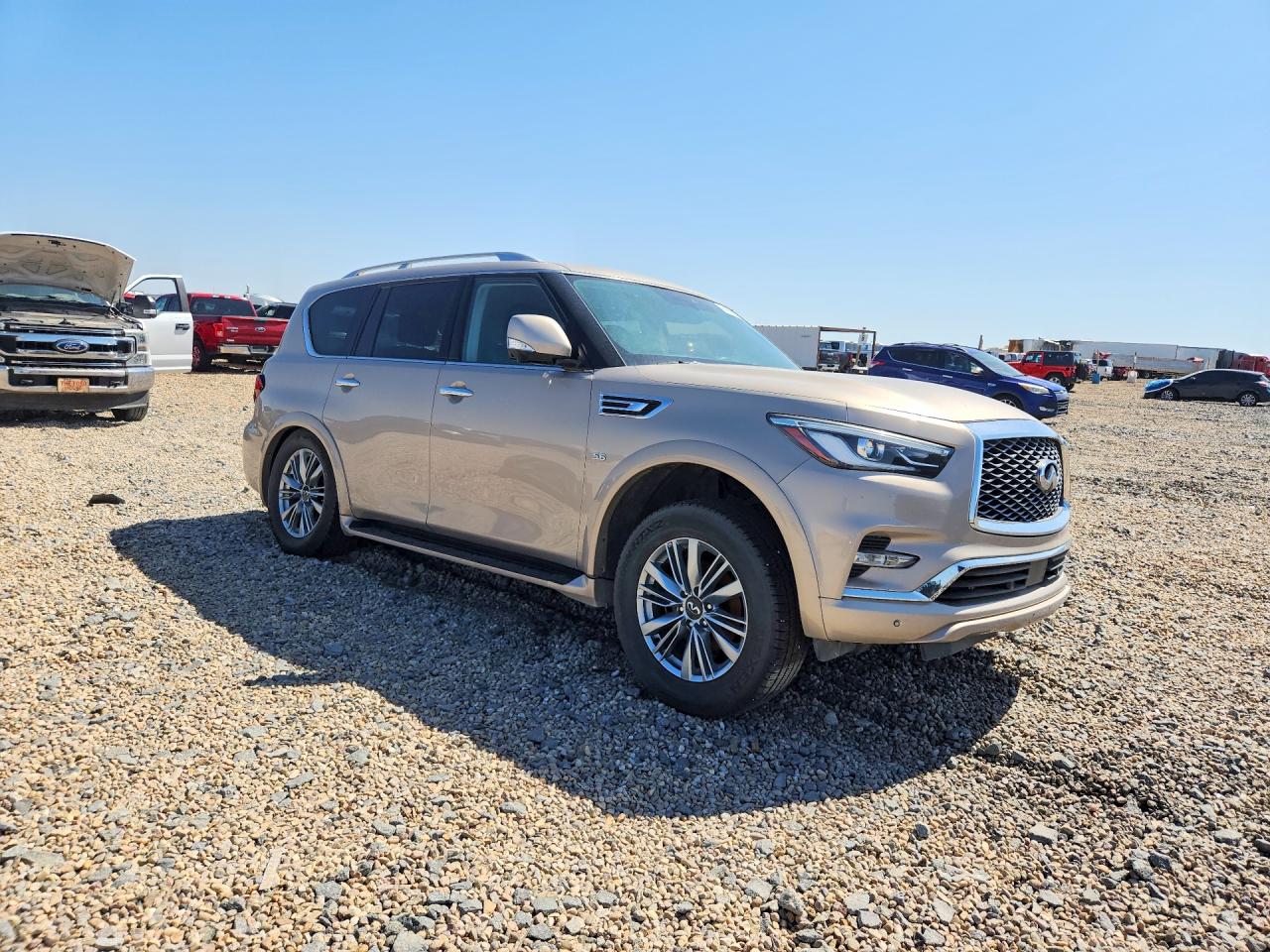 2019 Infiniti Qx80 Luxe Tan vin: JN8AZ2NF0K9684747