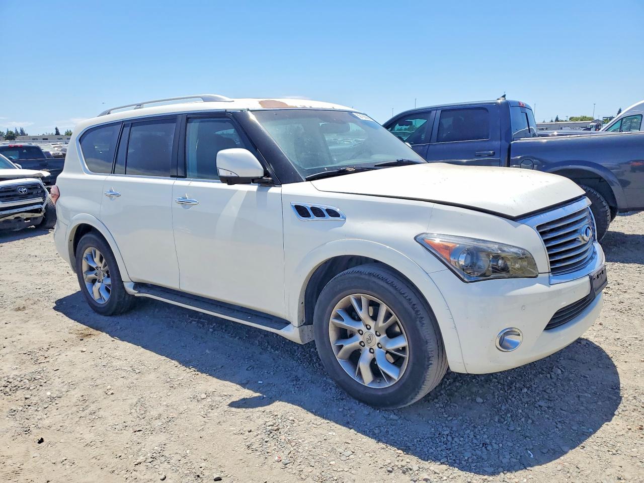 2011 Infiniti Qx56 Base White vin: JN8AZ2NF1B9501954