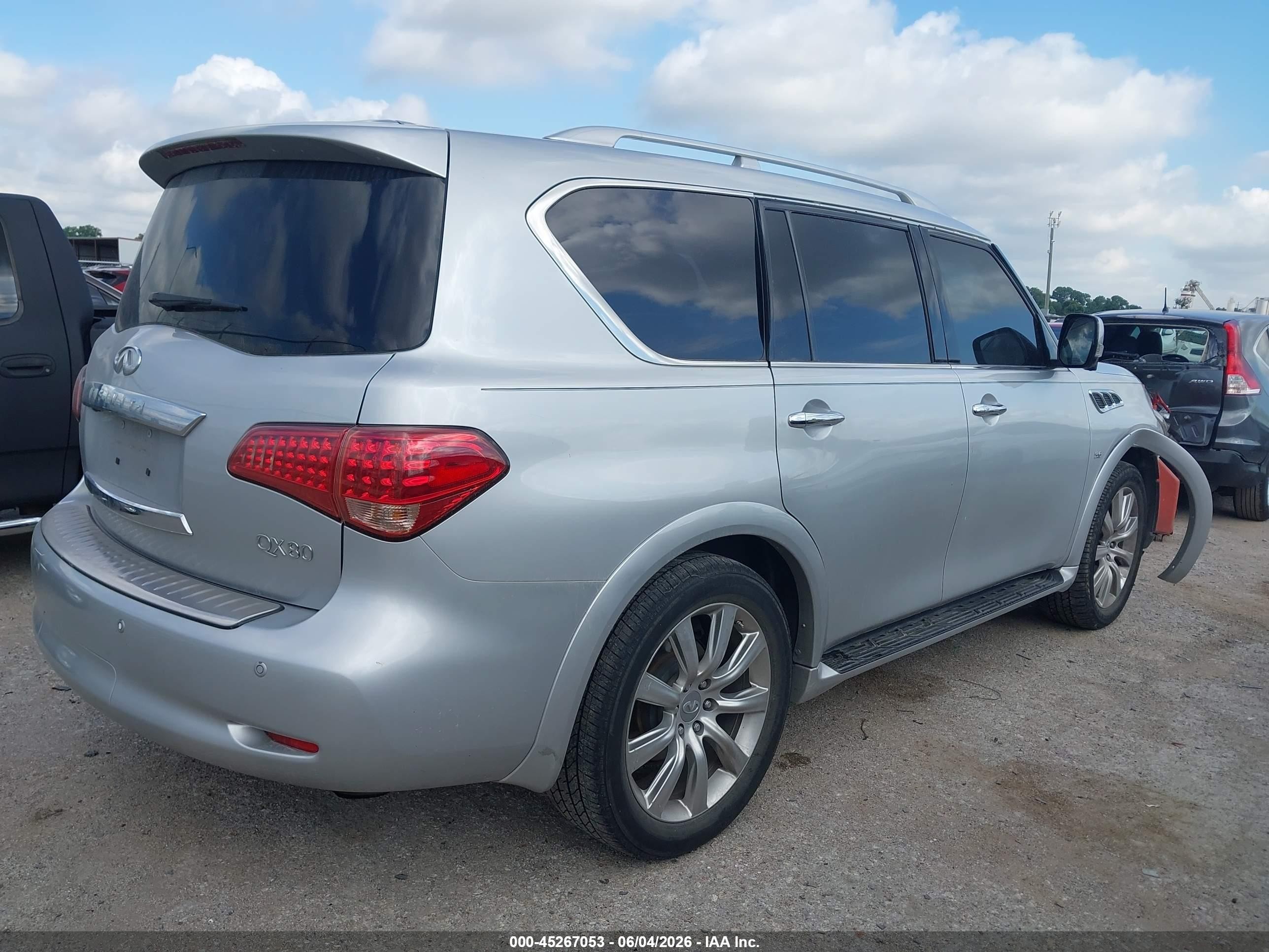 2014 Infiniti Qx80   Silver vin: JN8AZ2NF1E9551810