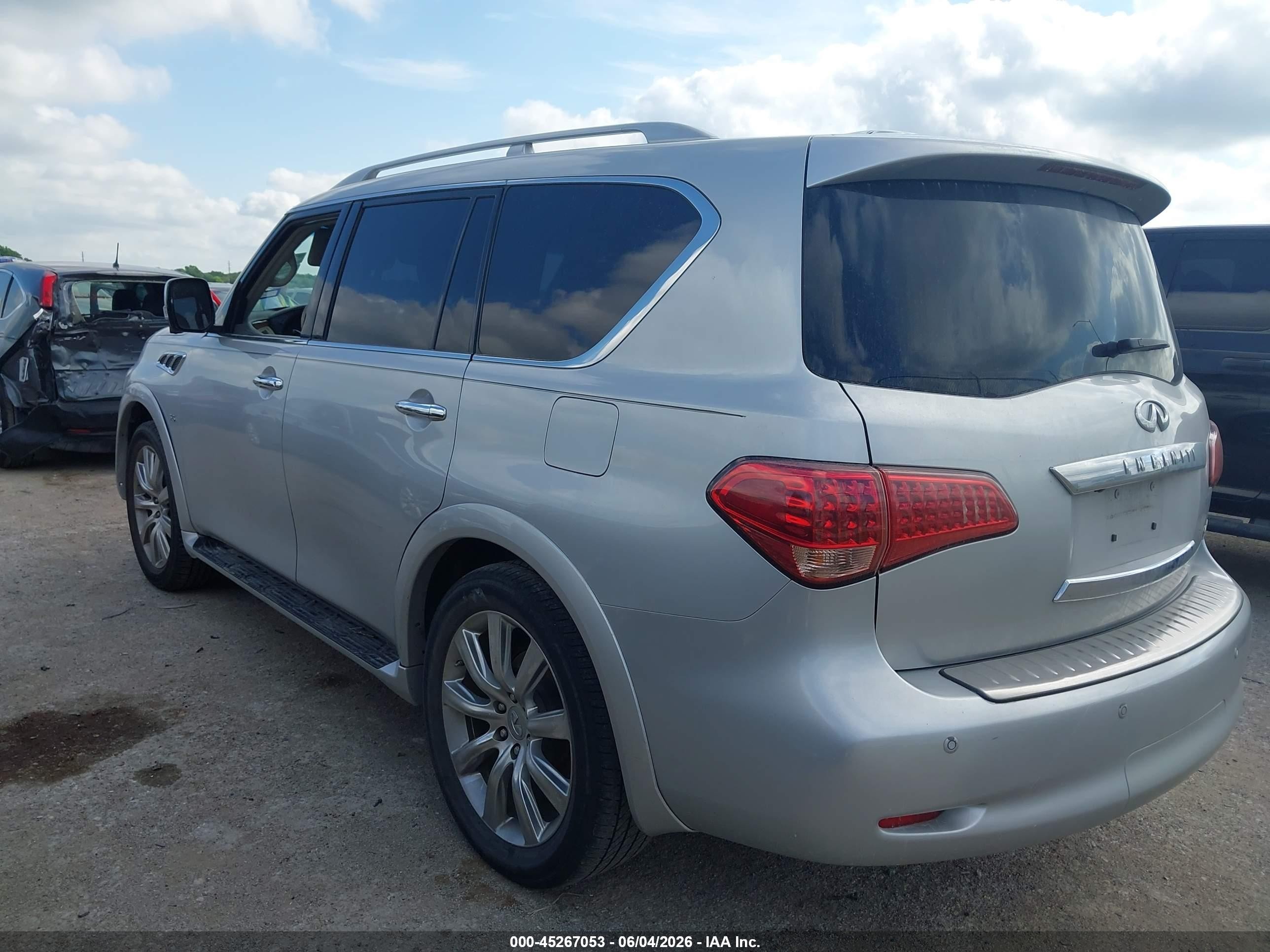 2014 Infiniti Qx80   Silver vin: JN8AZ2NF1E9551810