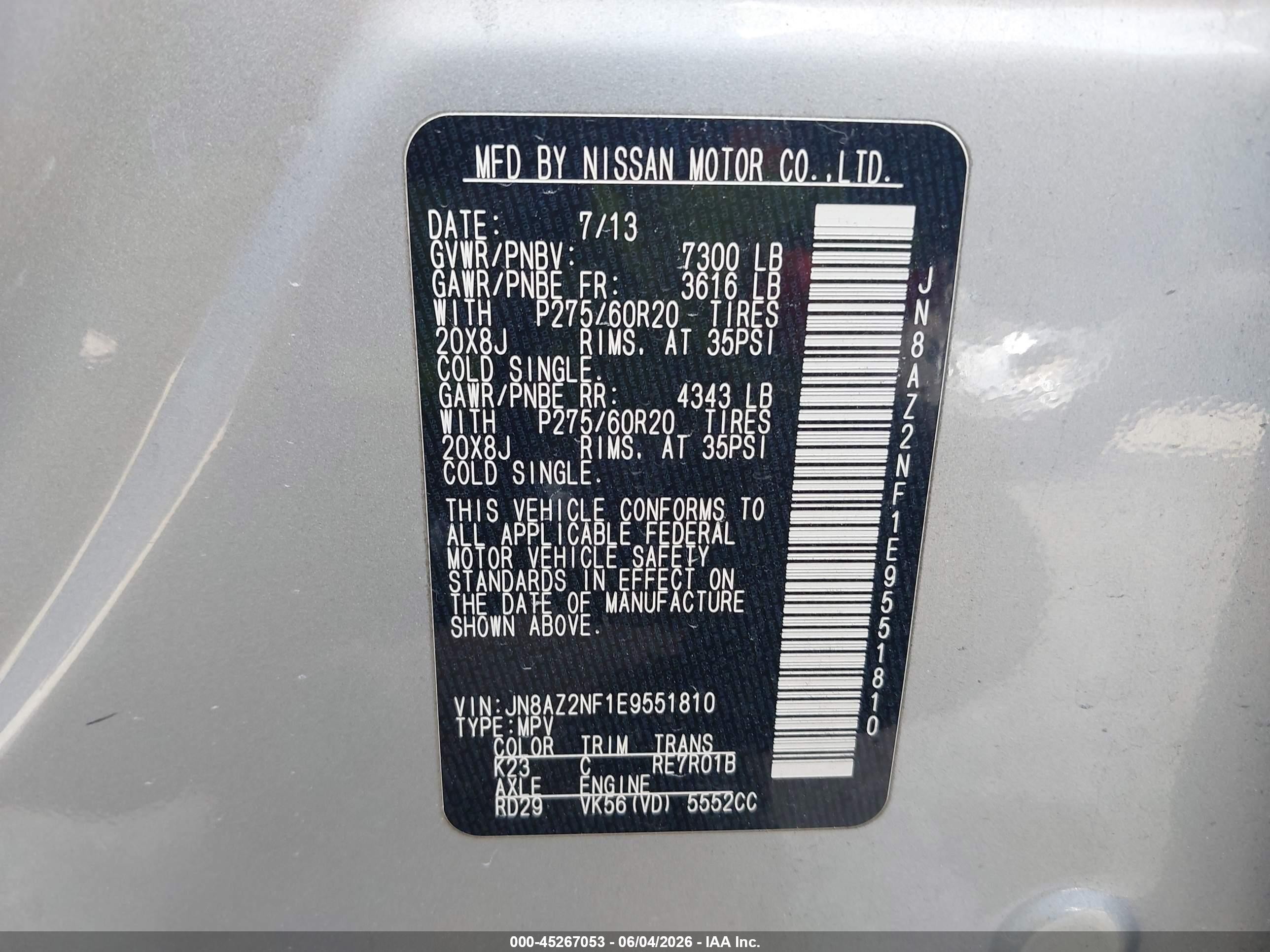 2014 Infiniti Qx80   Silver vin: JN8AZ2NF1E9551810