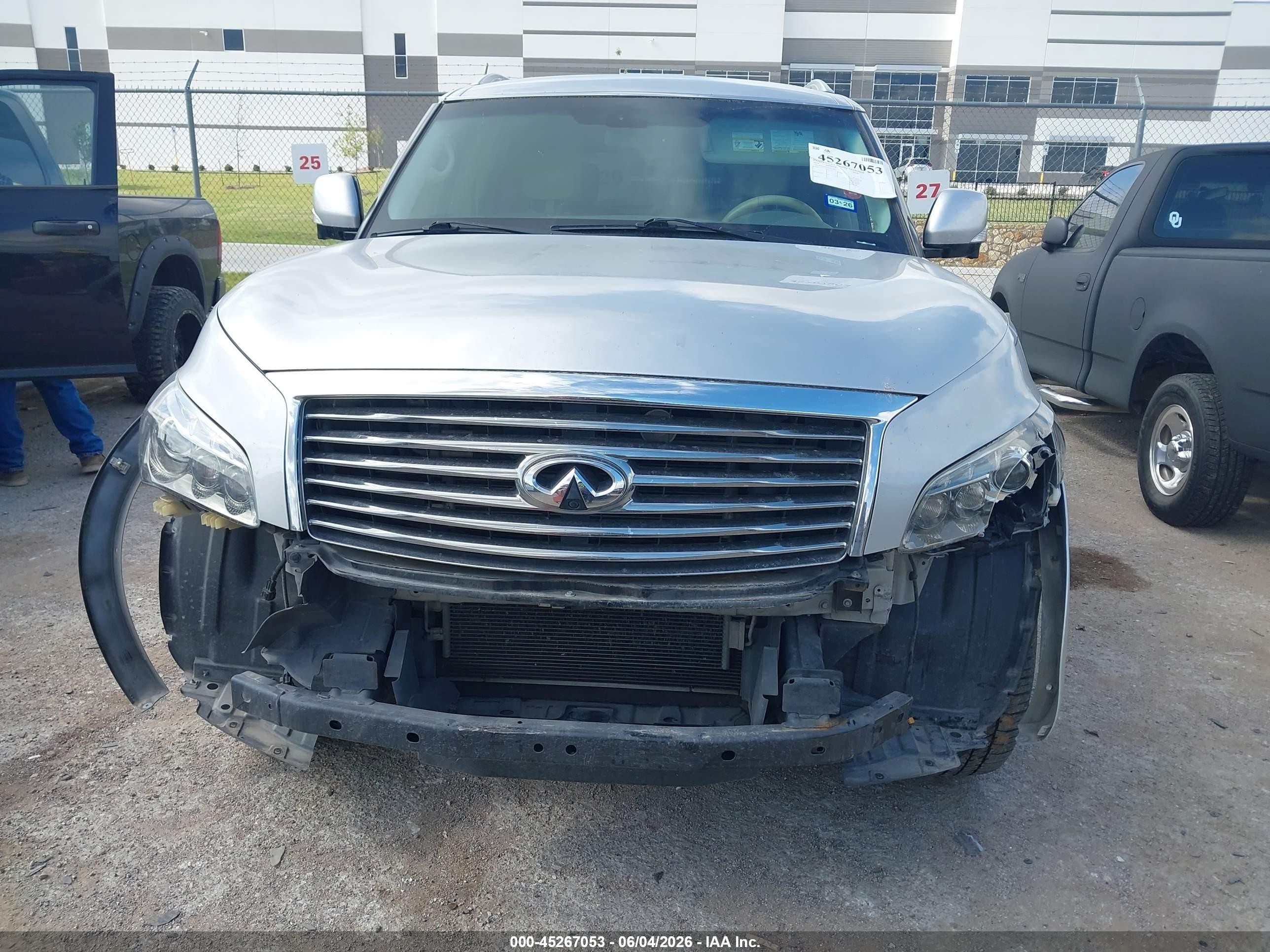 2014 Infiniti Qx80   Silver vin: JN8AZ2NF1E9551810