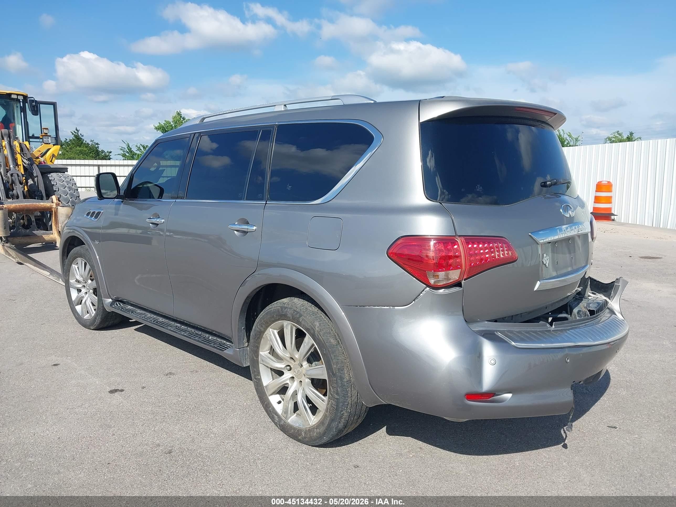 2014 Infiniti Qx80   Gray vin: JN8AZ2NF1E9552522