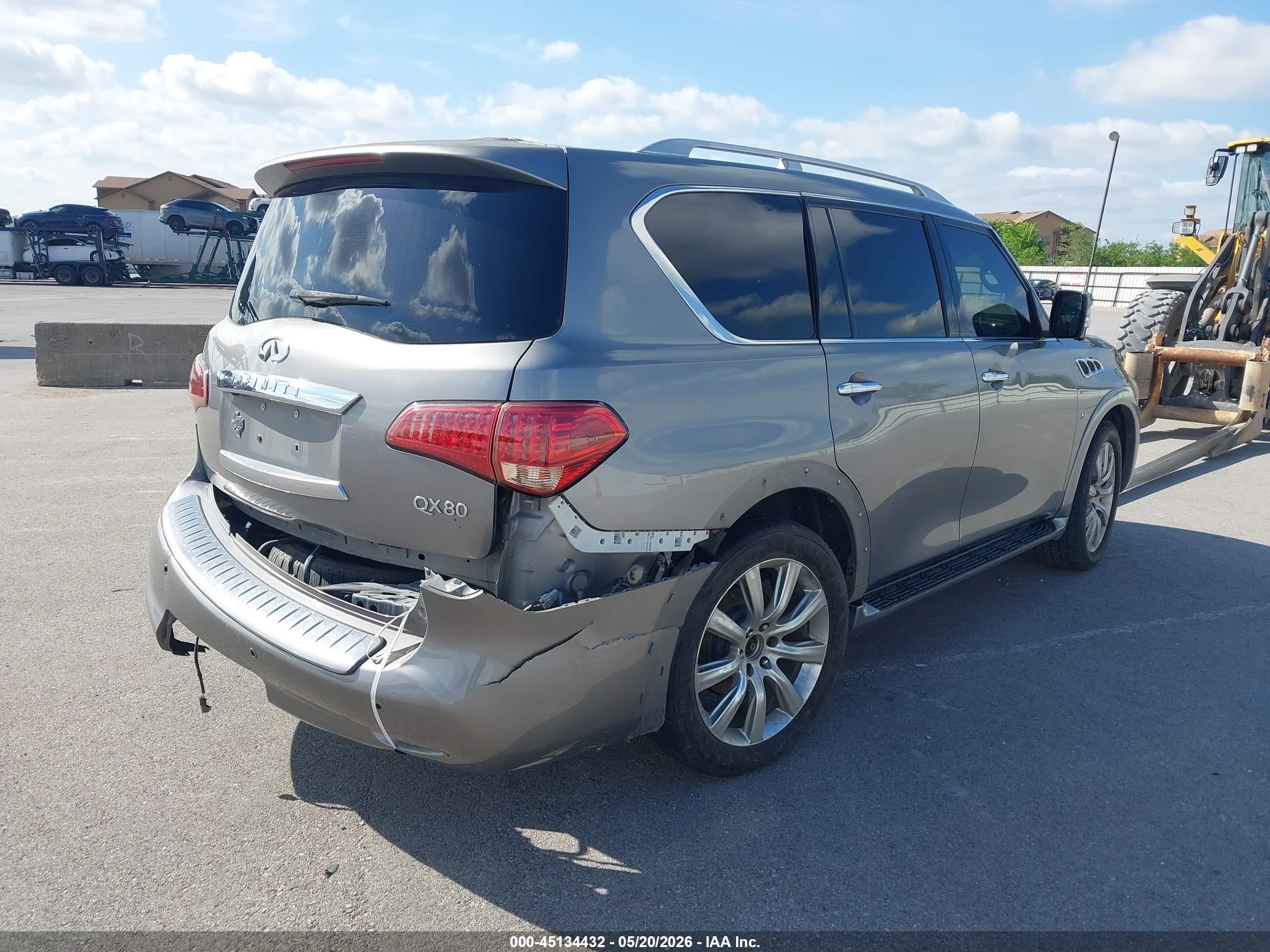 2014 Infiniti Qx80   Gray vin: JN8AZ2NF1E9552522
