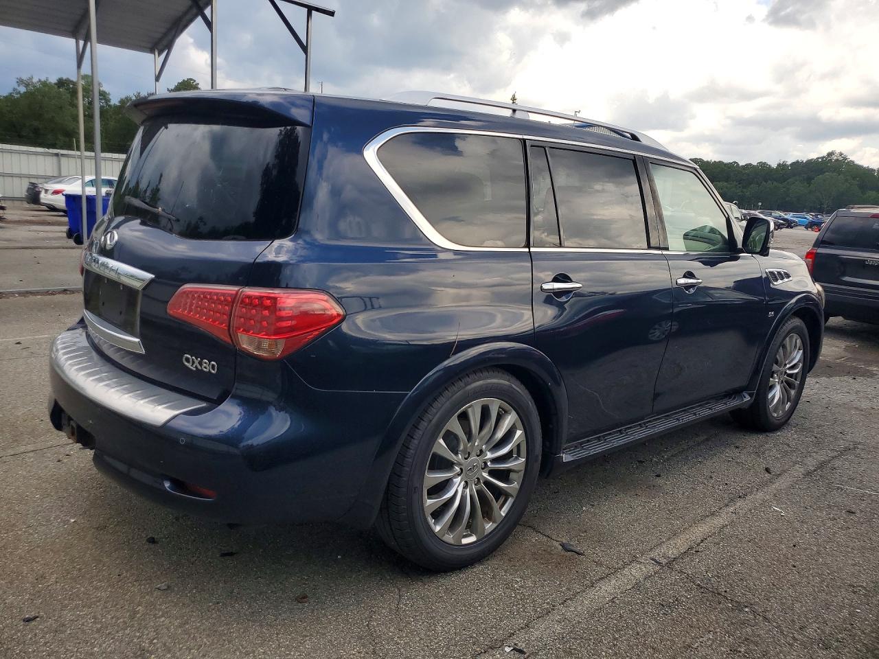 2015 Infiniti Qx80 Base Blue vin: JN8AZ2NF1F9571587