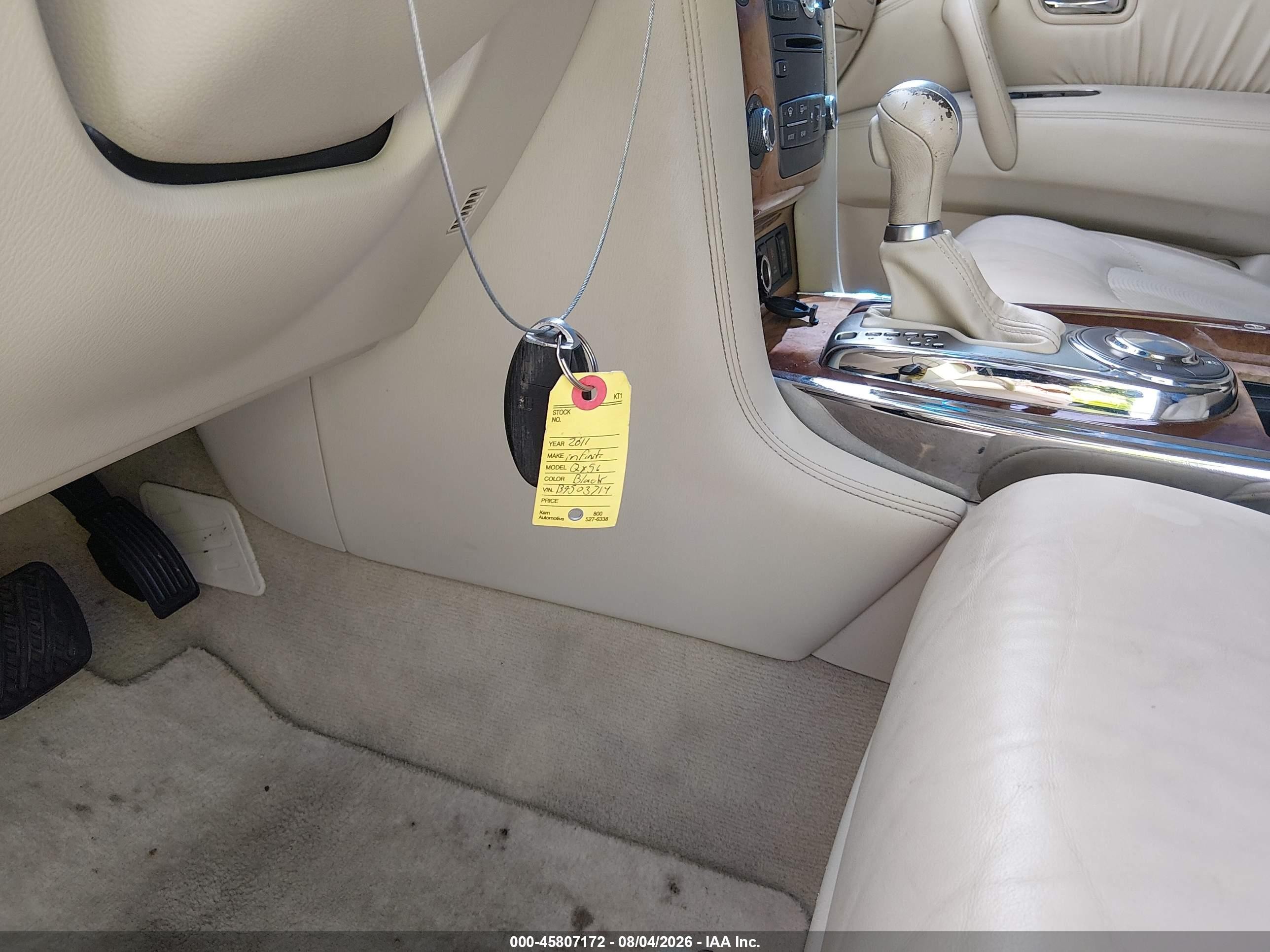 2011 Infiniti Qx56   Black vin: JN8AZ2NF2B9503714