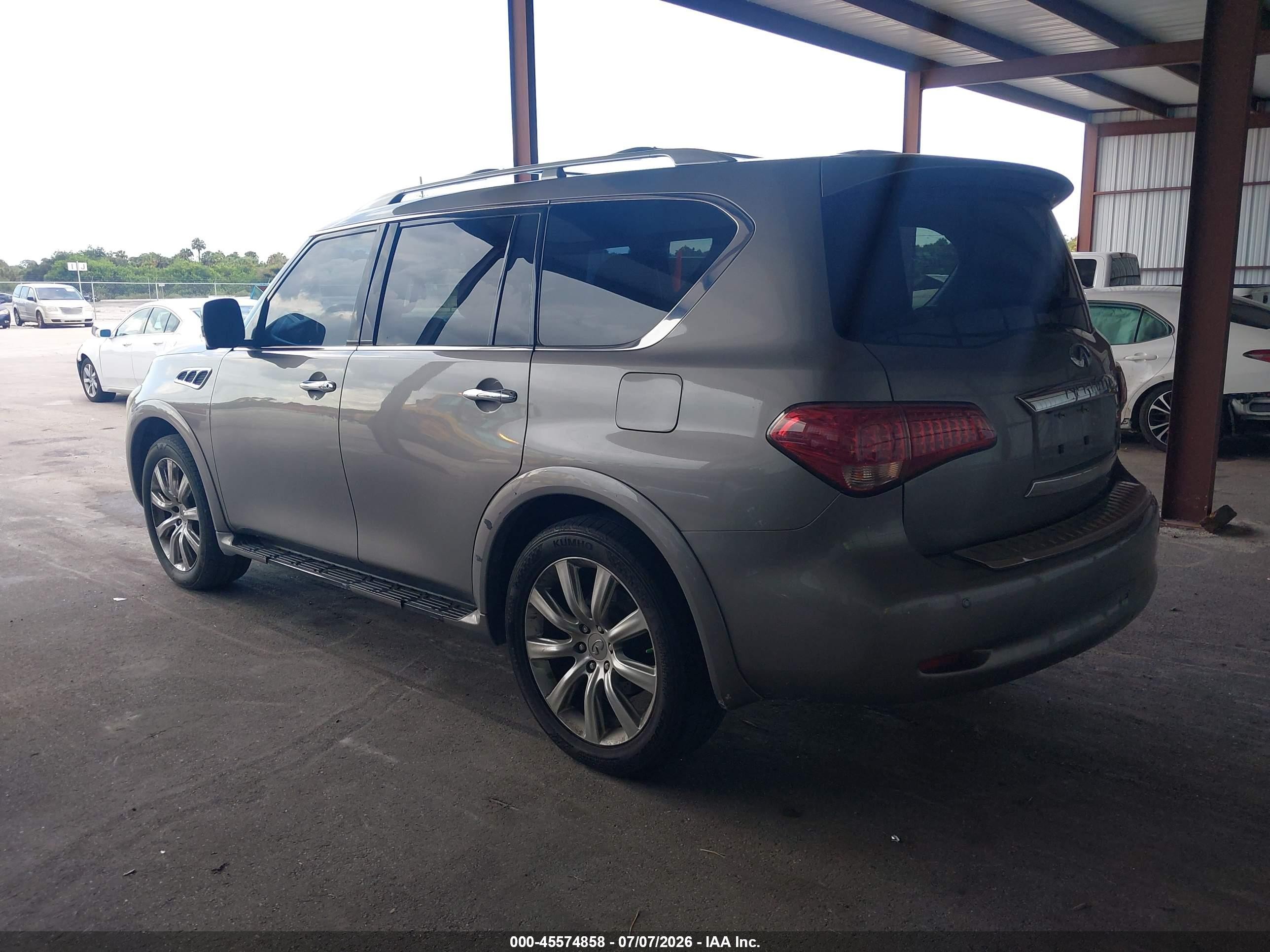 2012 Infiniti Qx56   Gray vin: JN8AZ2NF2C9516495