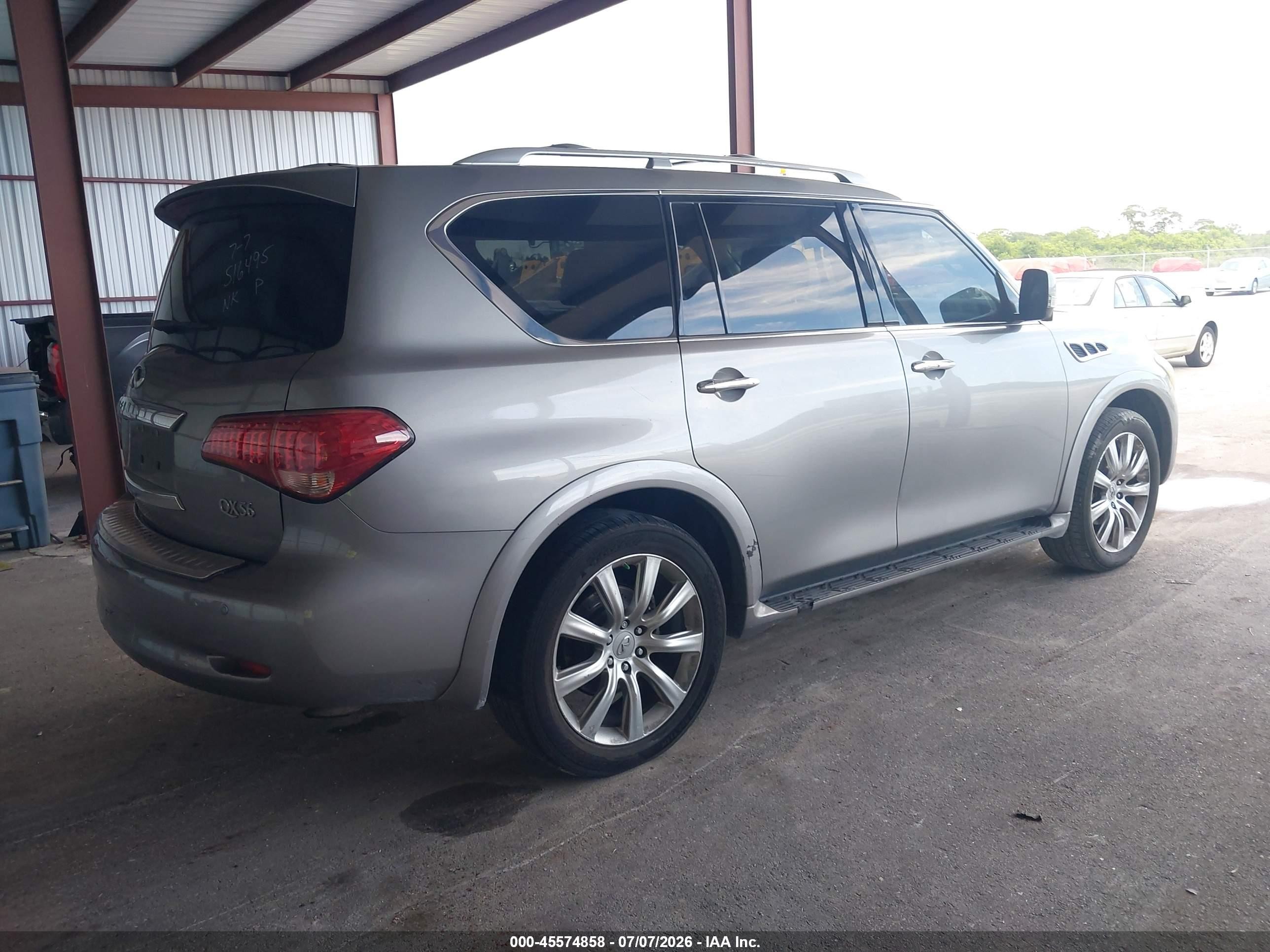 2012 Infiniti Qx56   Gray vin: JN8AZ2NF2C9516495