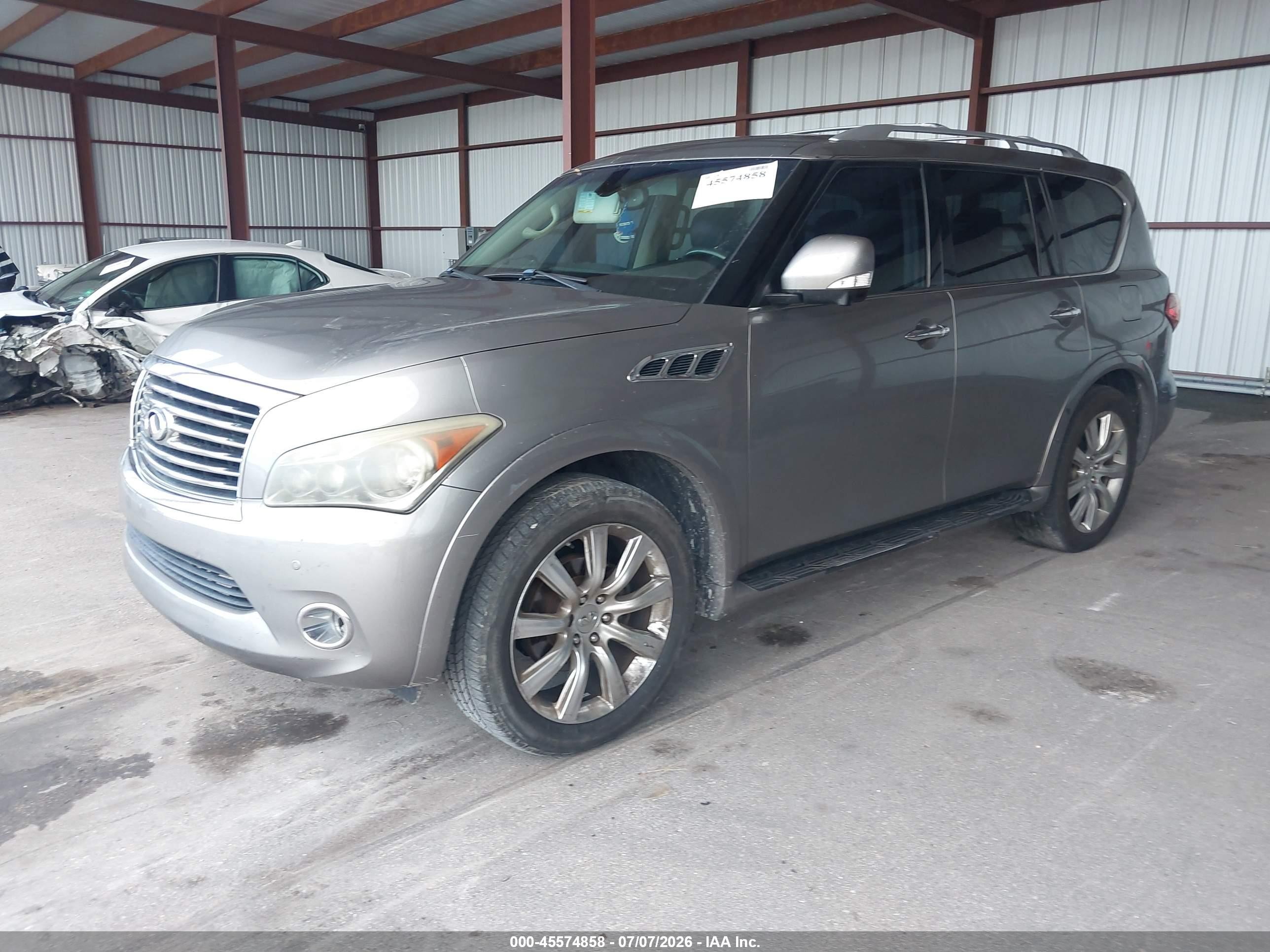 2012 Infiniti Qx56   Gray vin: JN8AZ2NF2C9516495