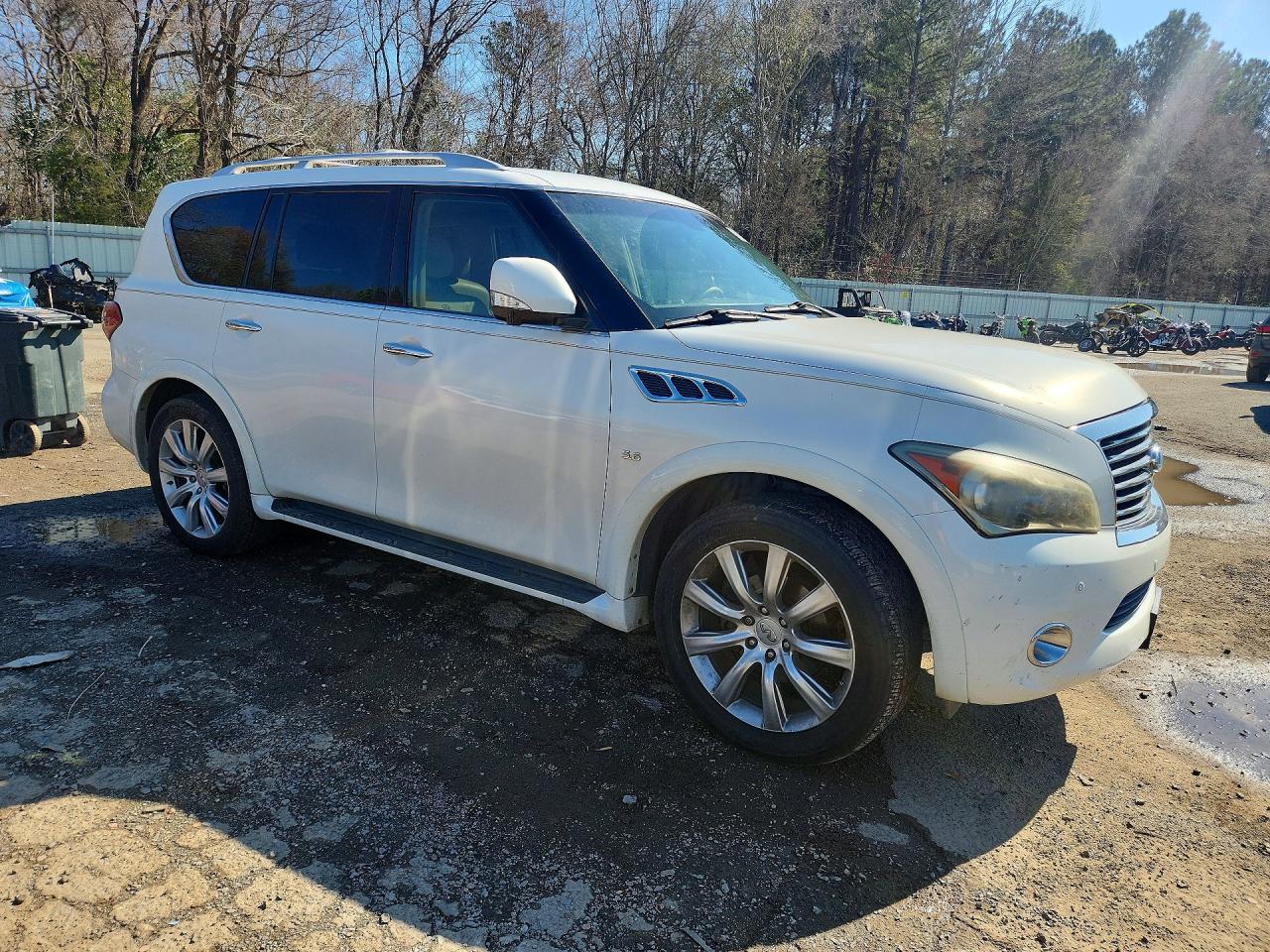 2014 Infiniti Qx80 Cream vin: JN8AZ2NF2E9551265