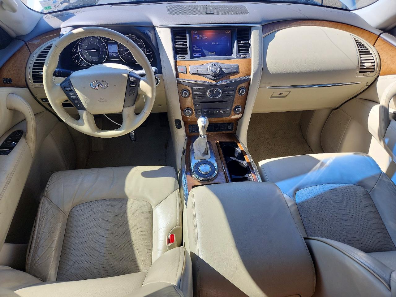 2014 Infiniti Qx80 Cream vin: JN8AZ2NF2E9551265