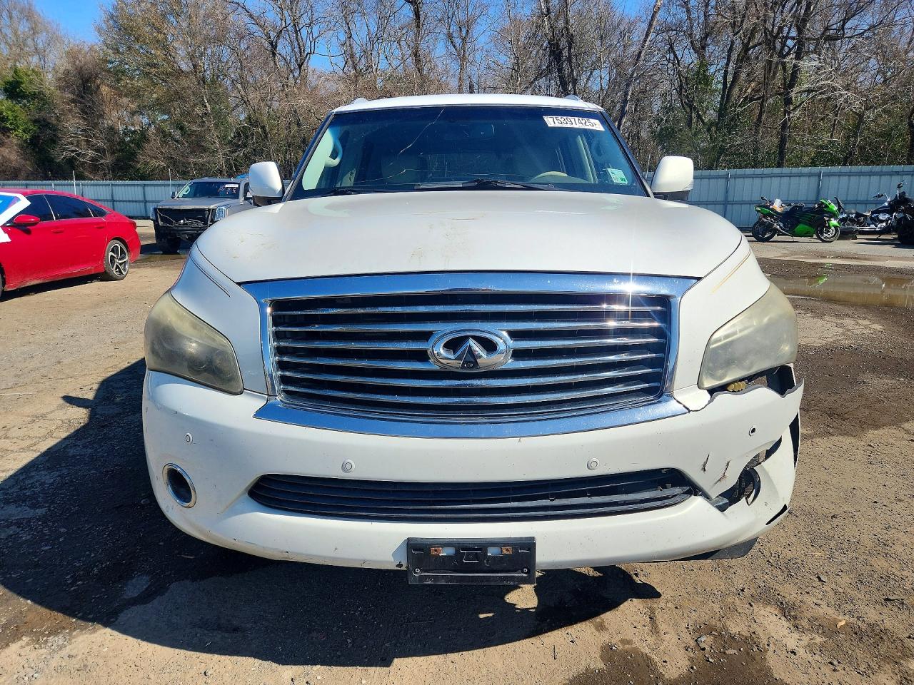 2014 Infiniti Qx80 Cream vin: JN8AZ2NF2E9551265