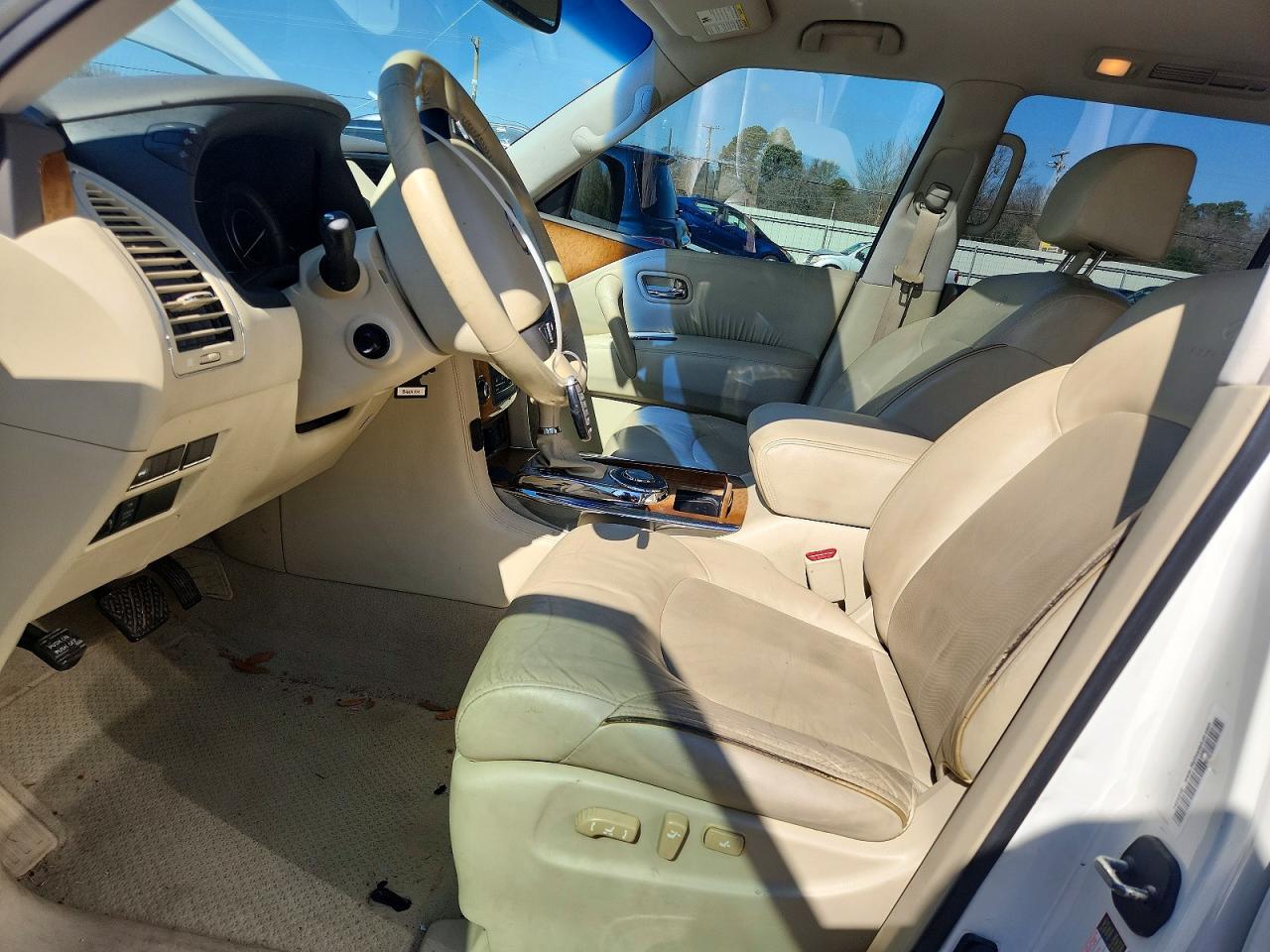 2014 Infiniti Qx80 Cream vin: JN8AZ2NF2E9551265