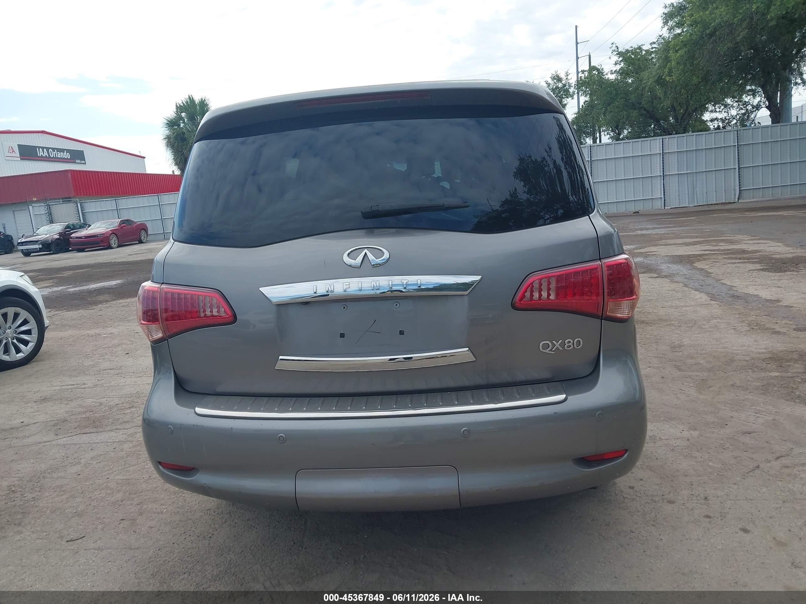 2014 Infiniti Qx80   Gray vin: JN8AZ2NF2E9552979