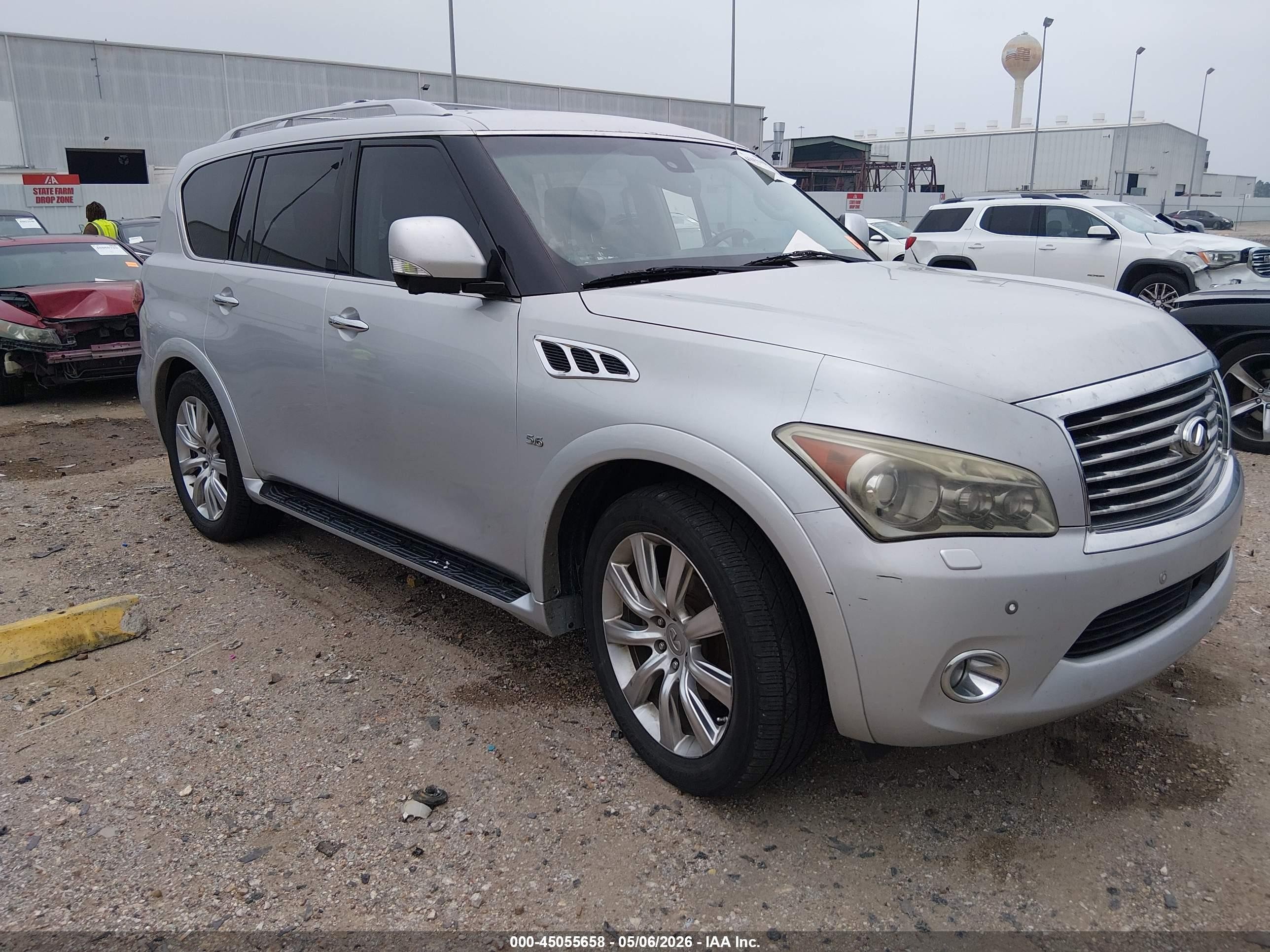 2014 Infiniti Qx80   Silver vin: JN8AZ2NF2E9554442