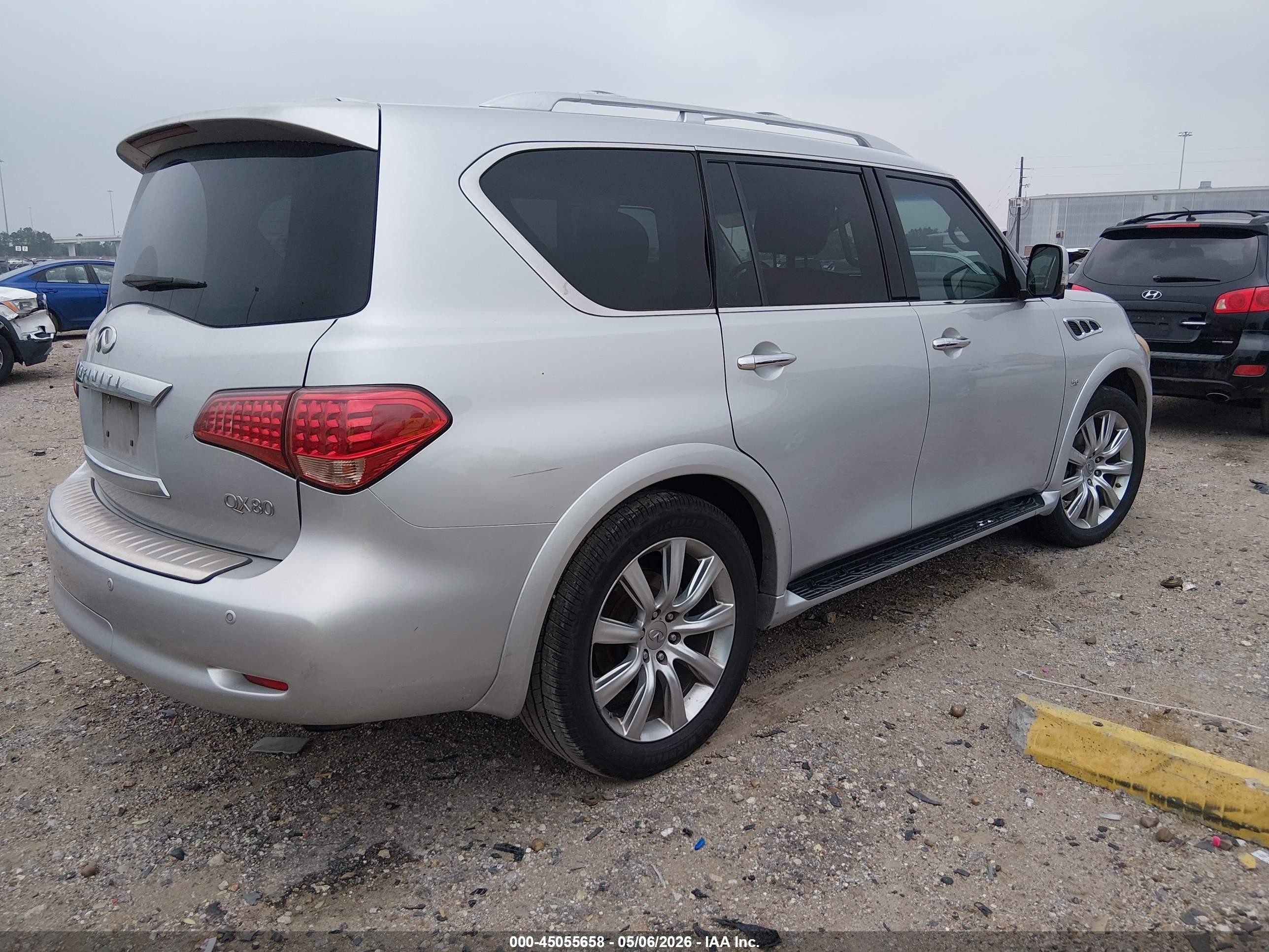 2014 Infiniti Qx80   Silver vin: JN8AZ2NF2E9554442